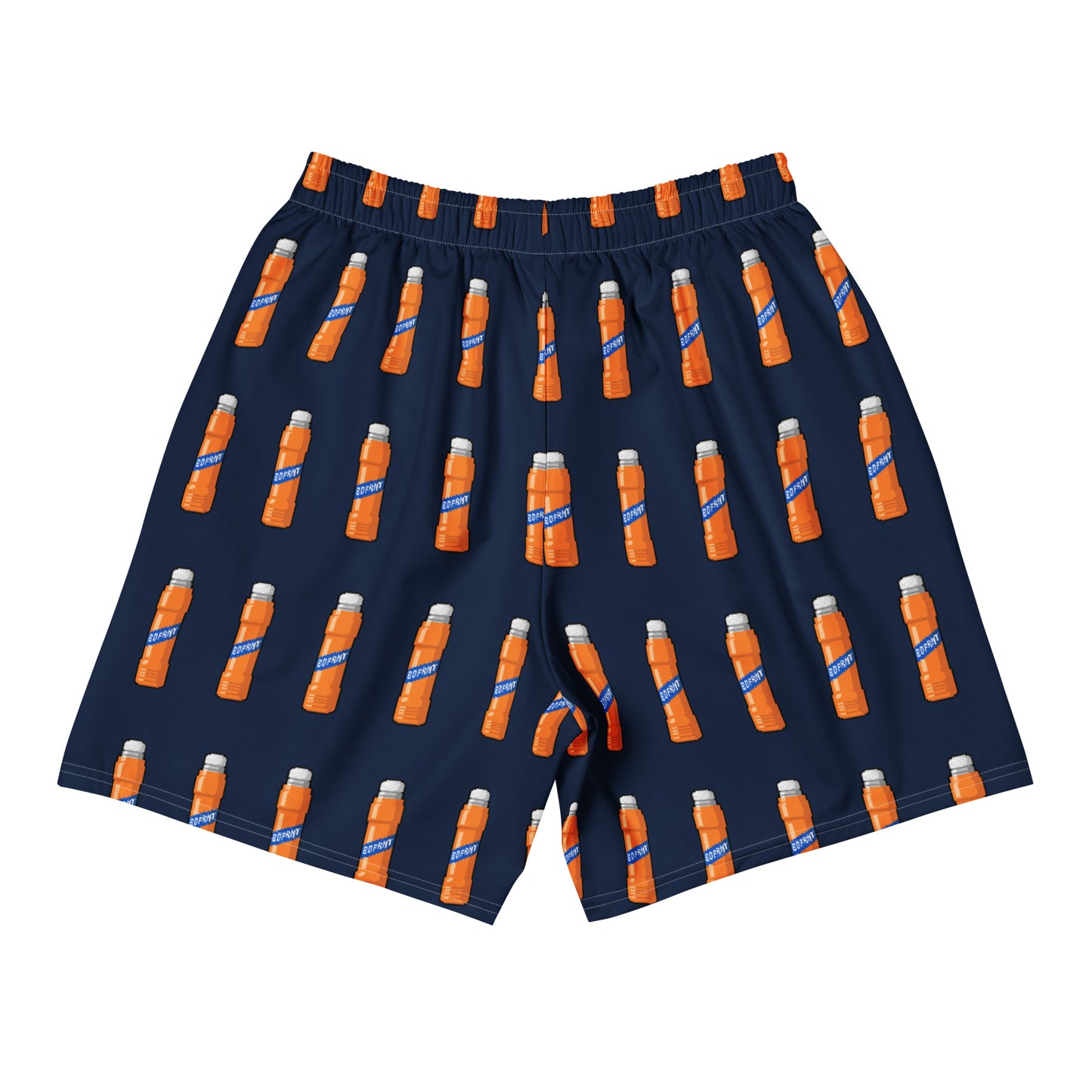 Navy-Pixel Marker Graffiti Shorts from B.Different Clothing, back view, graffiti-inspired streetwear