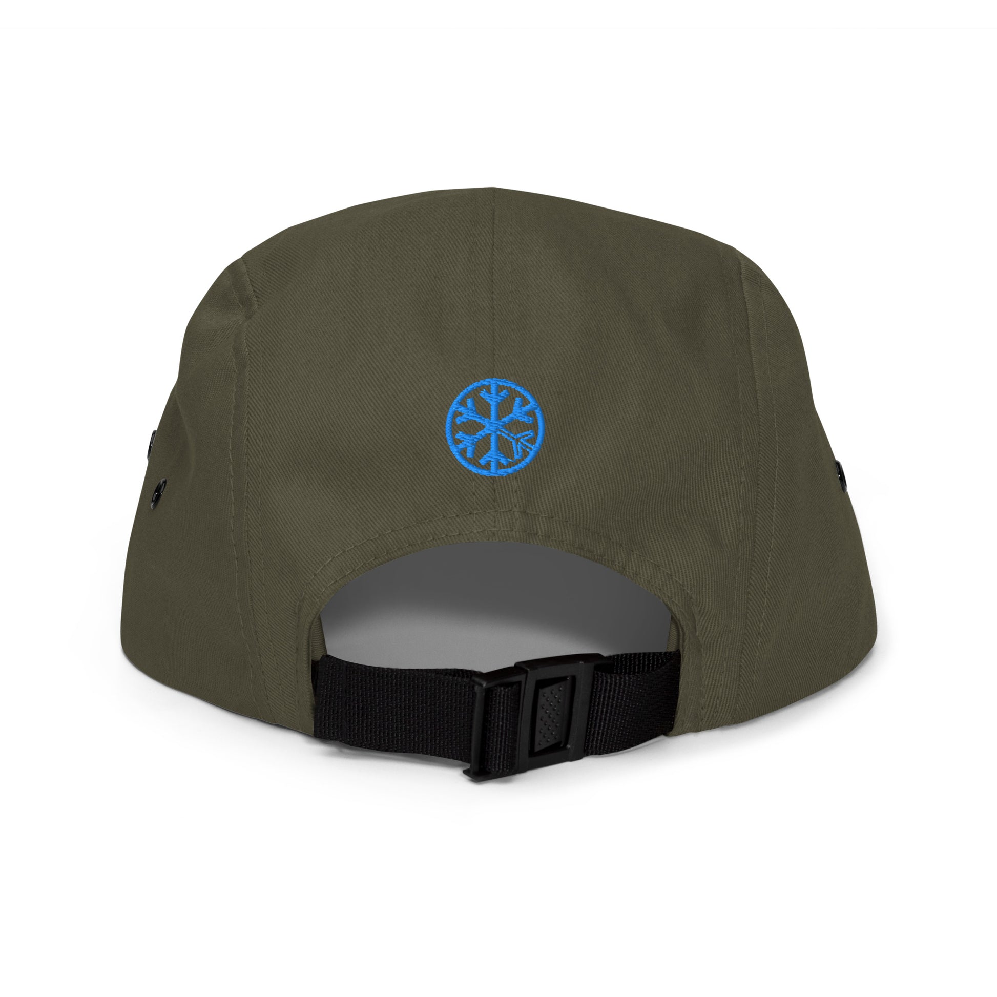 Green-Graffiti Dad Collab 5-Panel Snapback Hat from B.Different Clothing, back view, graffiti-inspired streetwear