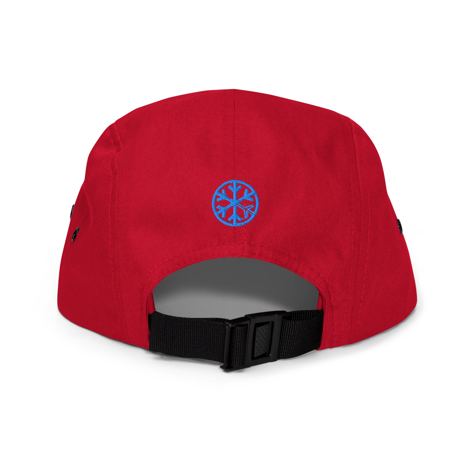 Red-Stay Weird Graffiti Tag 5-Panel Snapback Hat from B.Different Clothing, back view, graffiti-inspired streetwear
