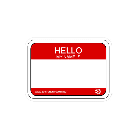 Hello My Name Is Graffiti Sticker by B.Different Clothing