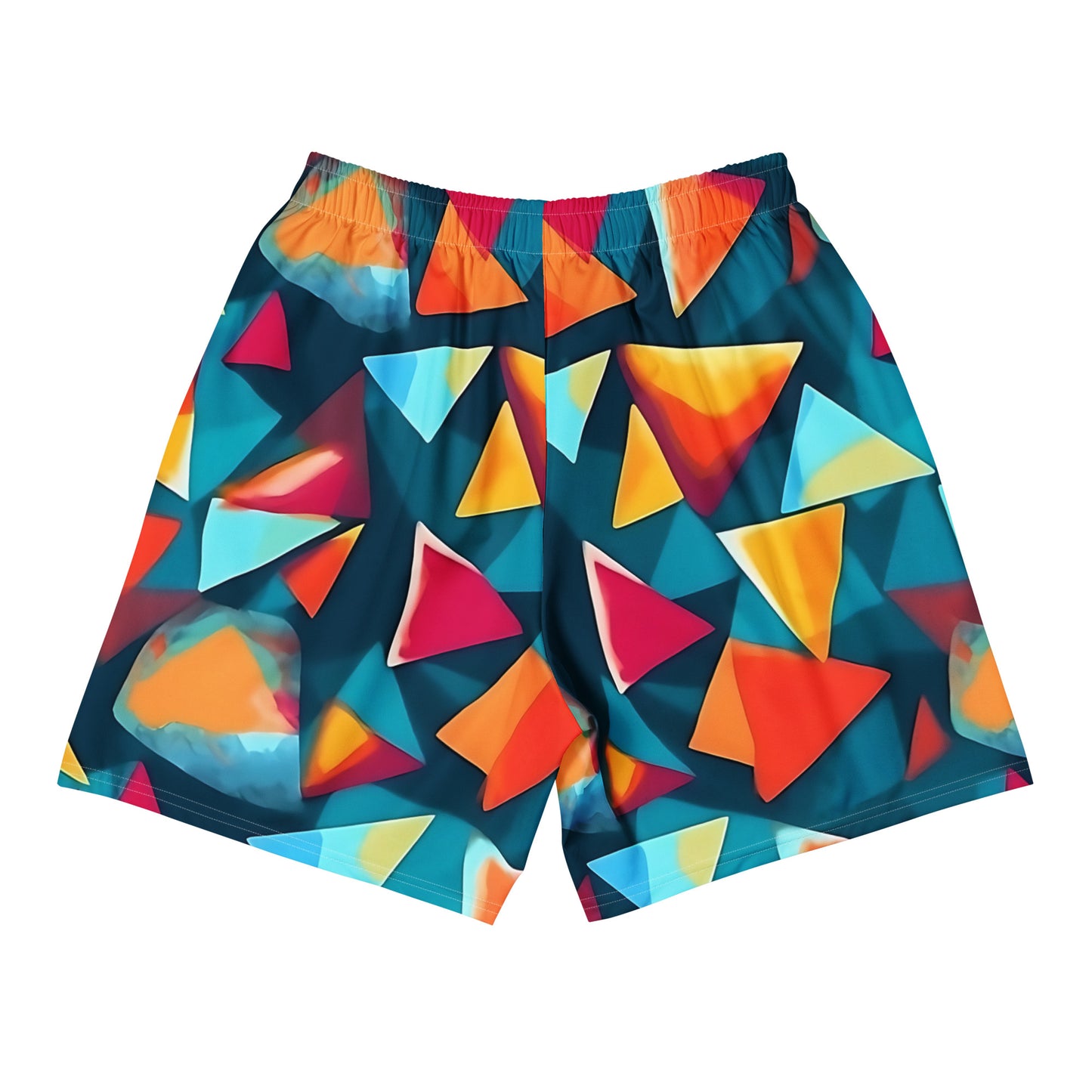 -Pyramid Shorts from B.Different Clothing, back view, graffiti-inspired streetwear