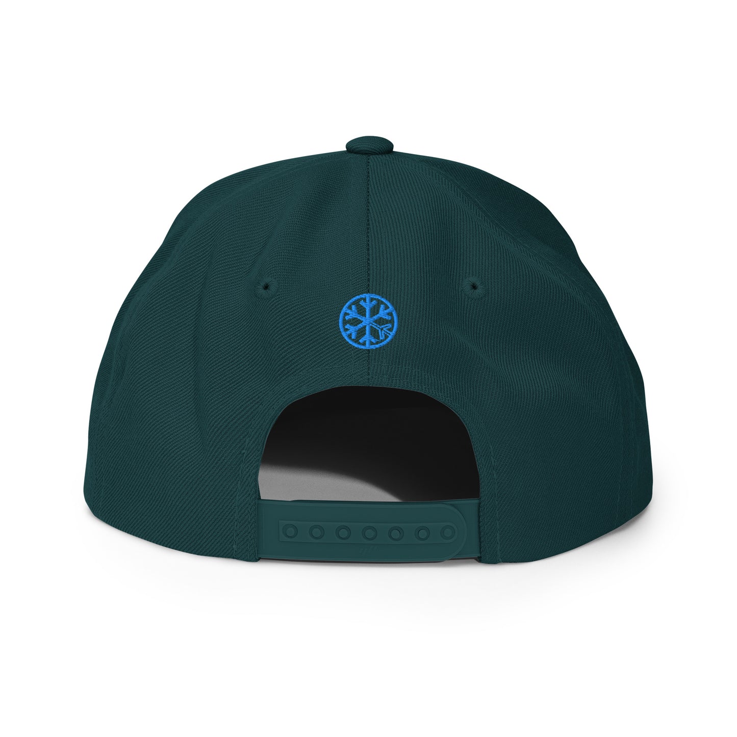 Green-ACAB Graffiti Tag Snapback Hat from B.Different Clothing, back view, graffiti-inspired streetwear