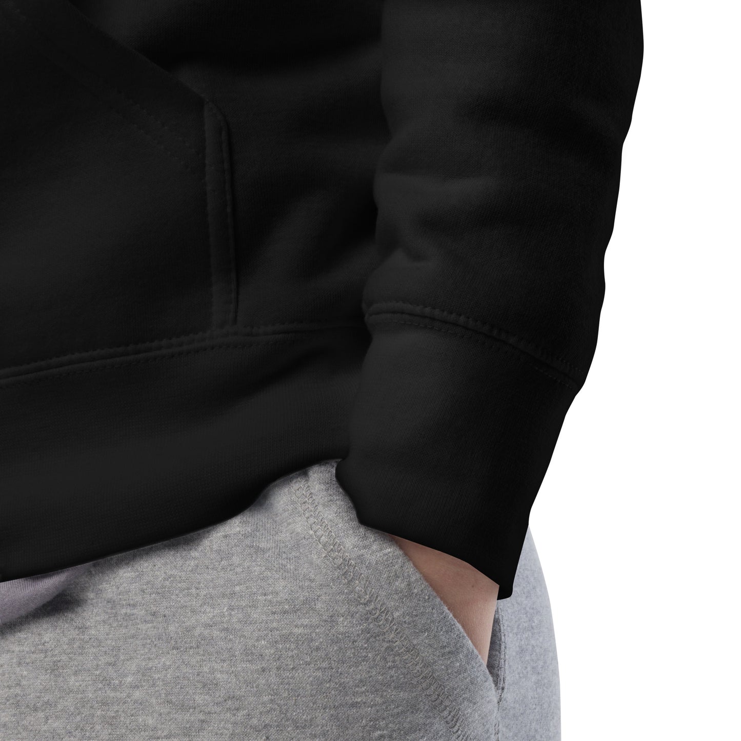 Black-Vandal Teddy Bear Graffiti Hoodie from B.Different Clothing, detail, graffiti-inspired streetwear