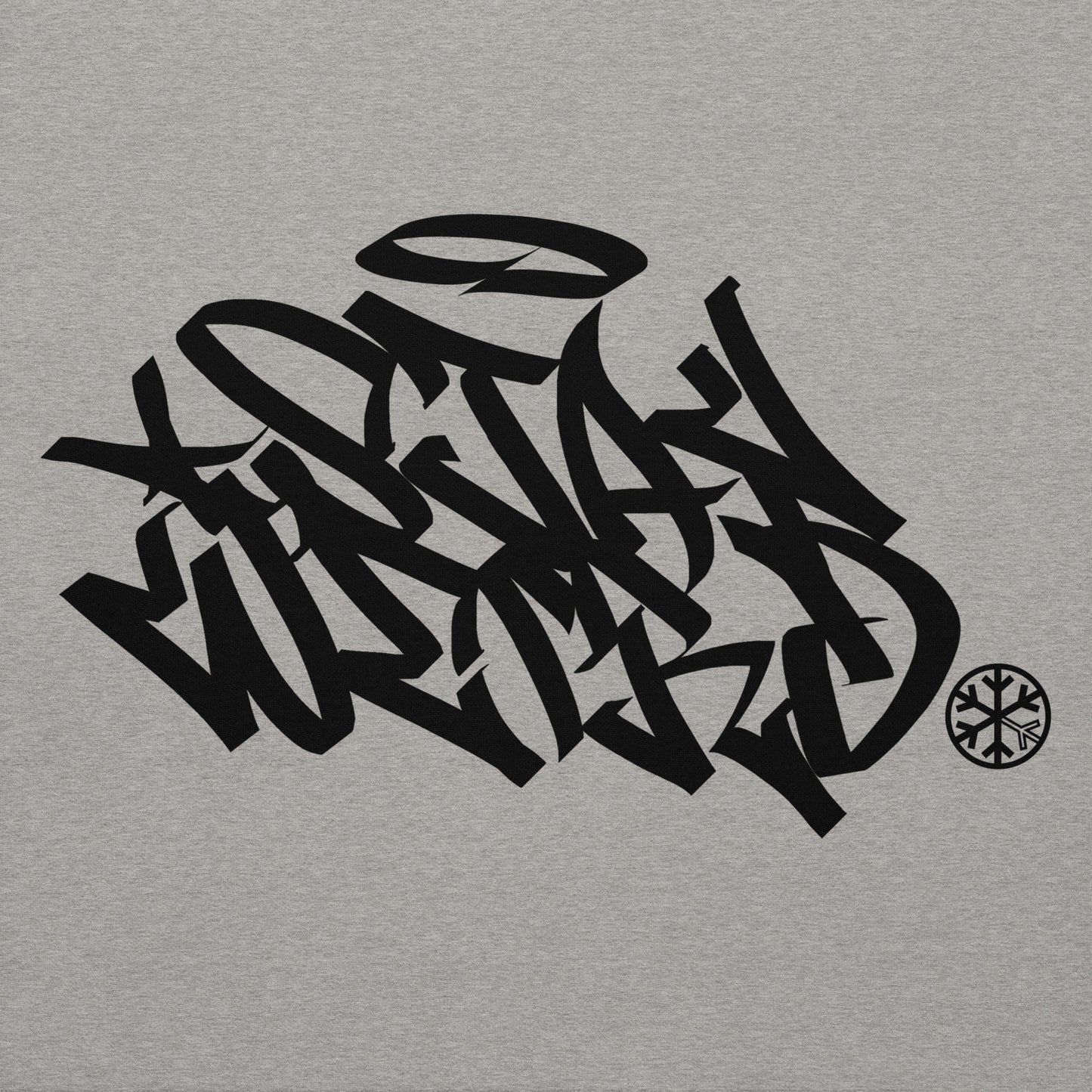 Gray-Stay Weird Graffiti Tag Hoodie from B.Different Clothing, graphic, graffiti-inspired streetwear