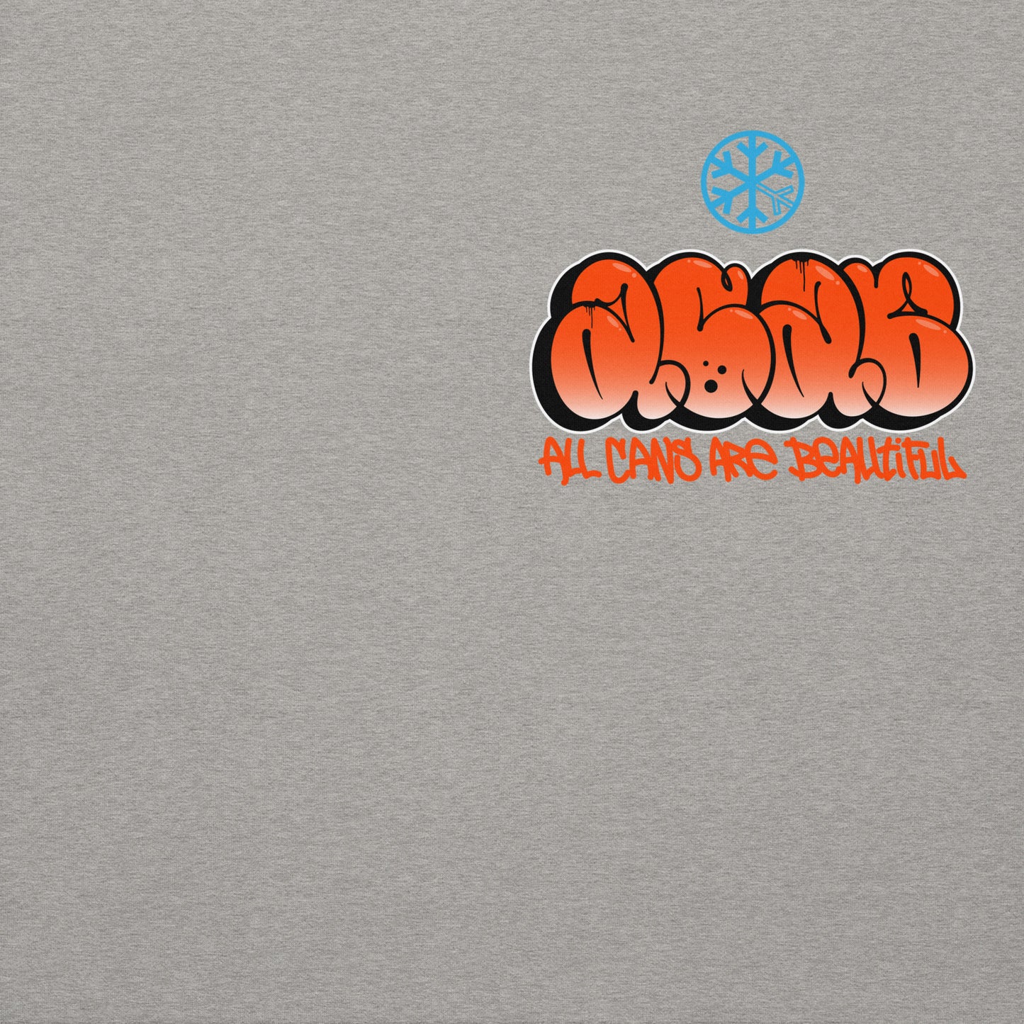 Gray-ACAB Girl Graffiti Hoodie from B.Different Clothing, front graphic, graffiti-inspired streetwear