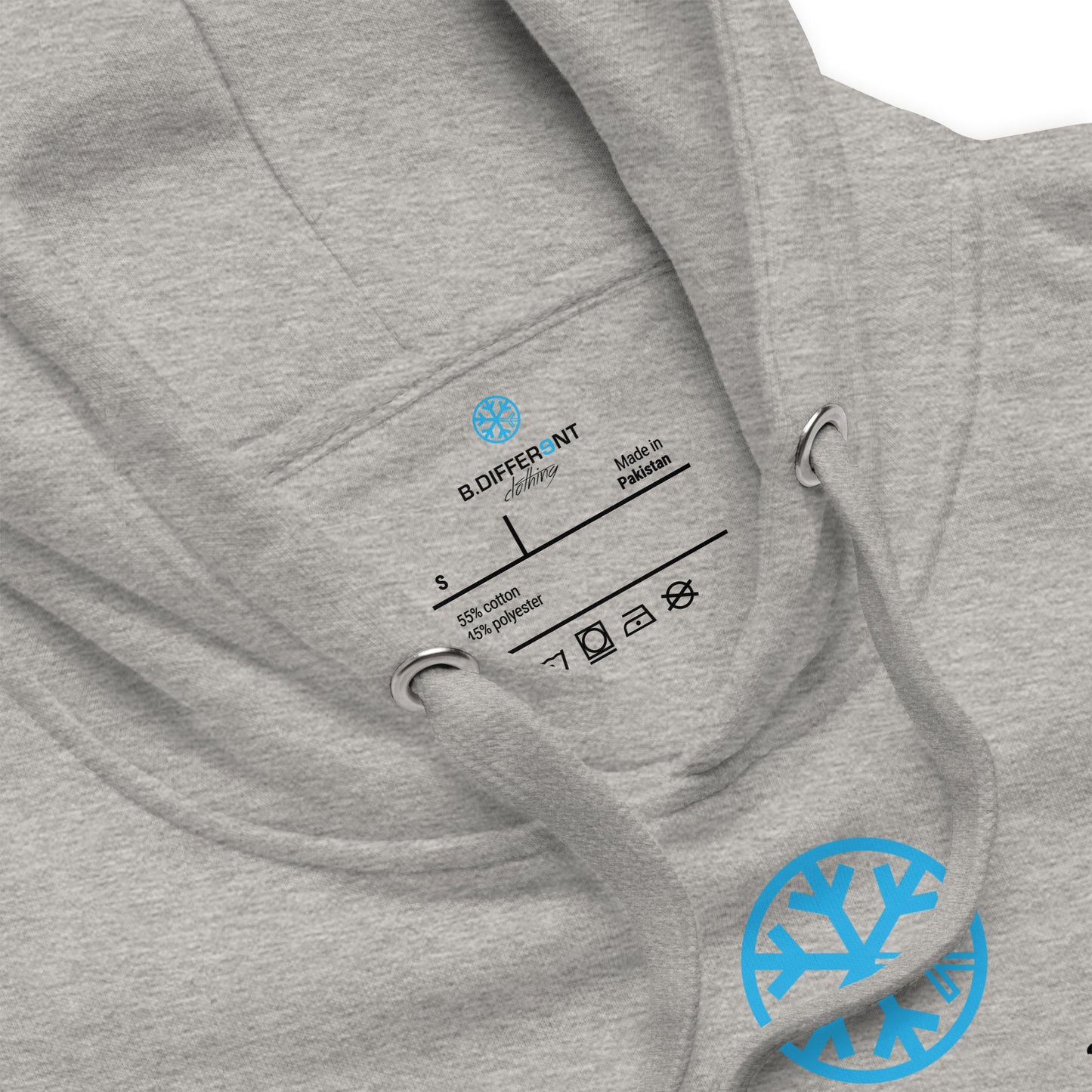 Gray-Weird as Fuck Hoodie from B.Different Clothing, collar, graffiti-inspired streetwear