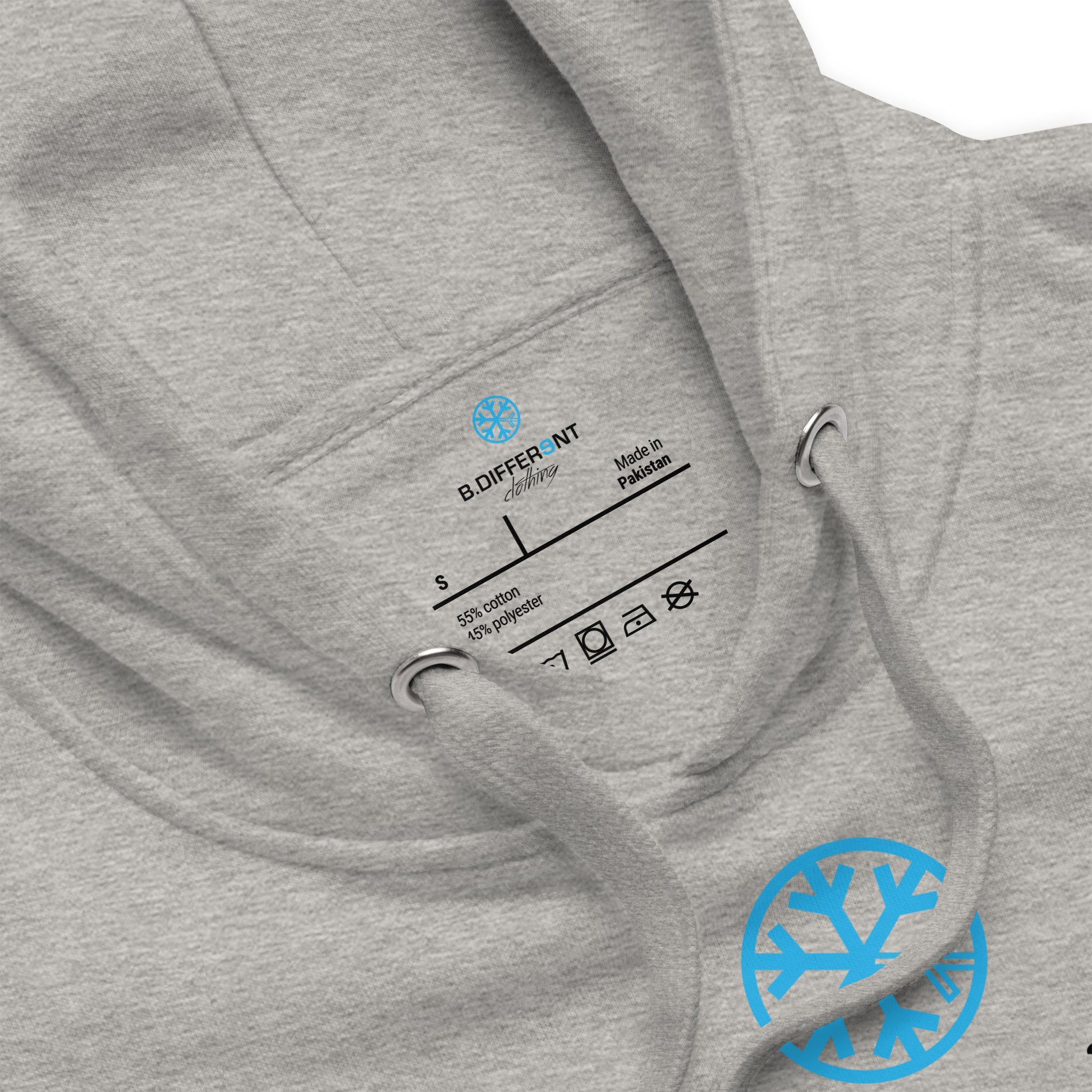 Gray-Weird as Fuck Hoodie from B.Different Clothing, collar, graffiti-inspired streetwear