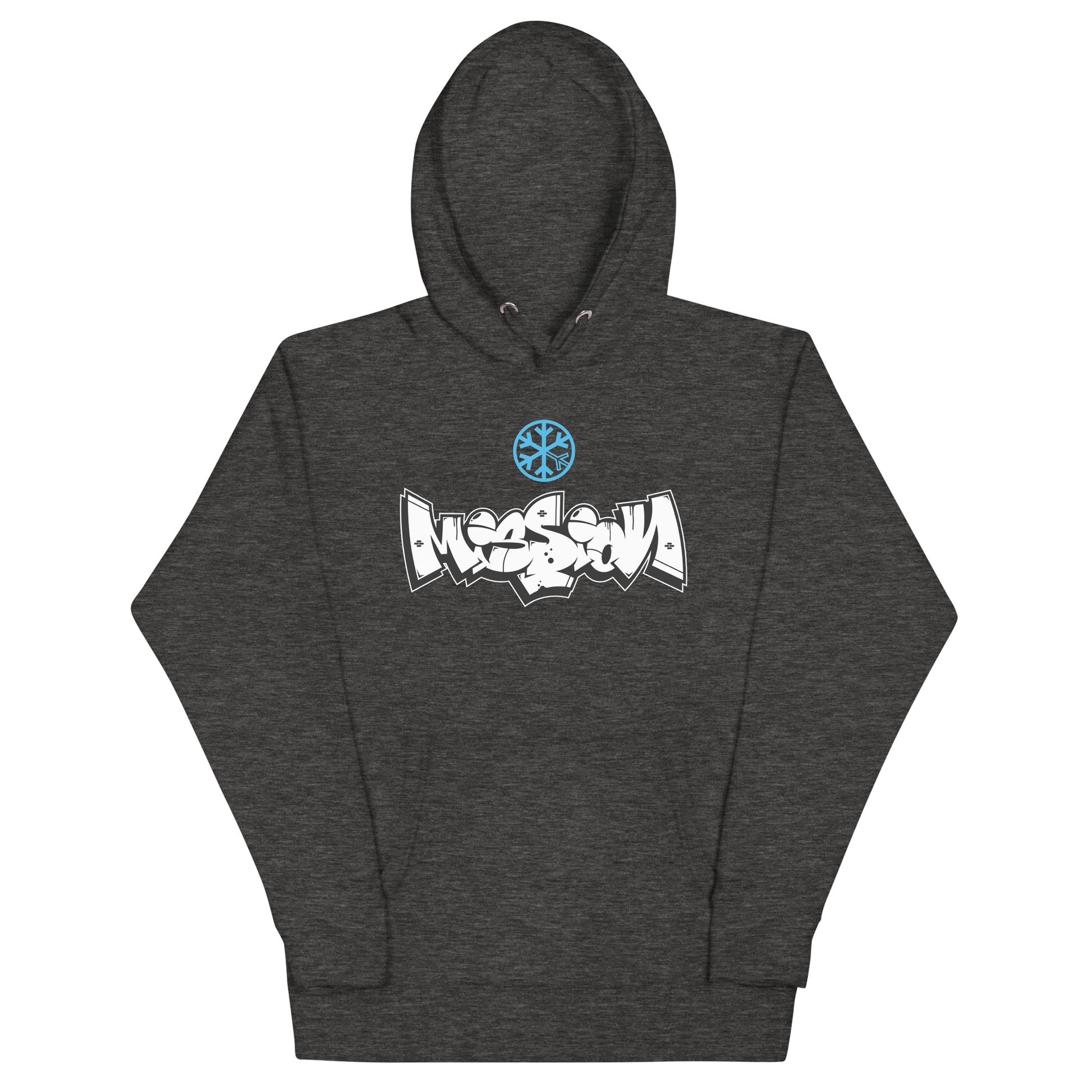 Darkgray-Mission Graffiti Piece Hoodie from B.Different Clothing, front view, graffiti-inspired streetwear