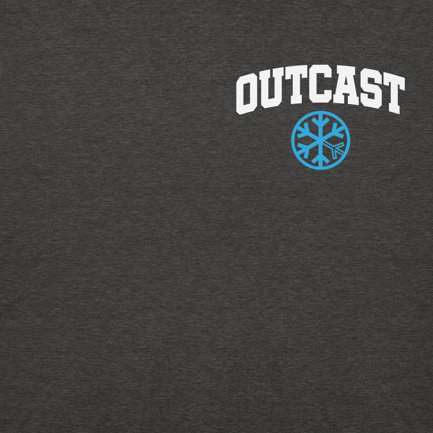 Darkgray-Outcast Graffiti Character Hoodie from B.Different Clothing, front graphic, graffiti-inspired streetwear