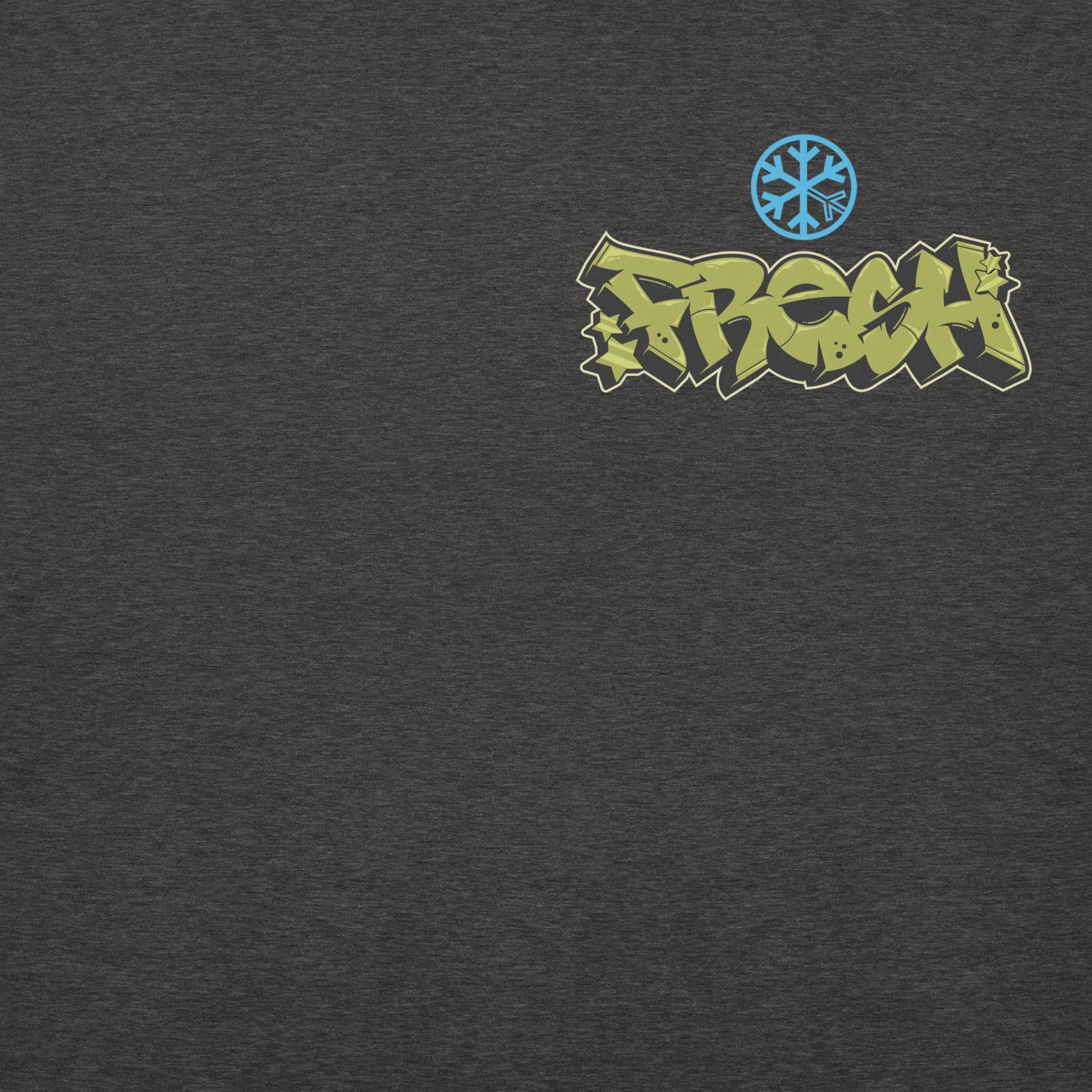 Darkgray-Fresh Graffiti Character Hoodie from B.Different Clothing, front graphic, graffiti-inspired streetwear