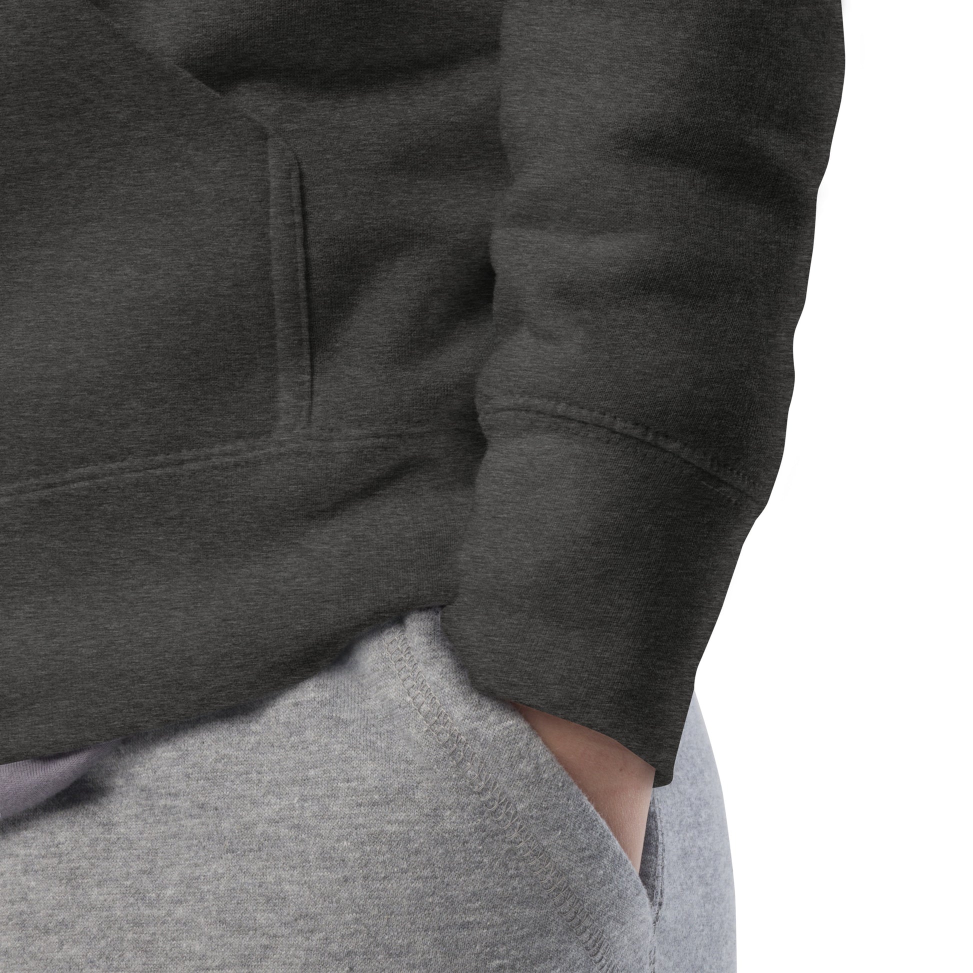 Darkgray-Black Sheep Hoodie from B.Different Clothing, detail, graffiti-inspired streetwear