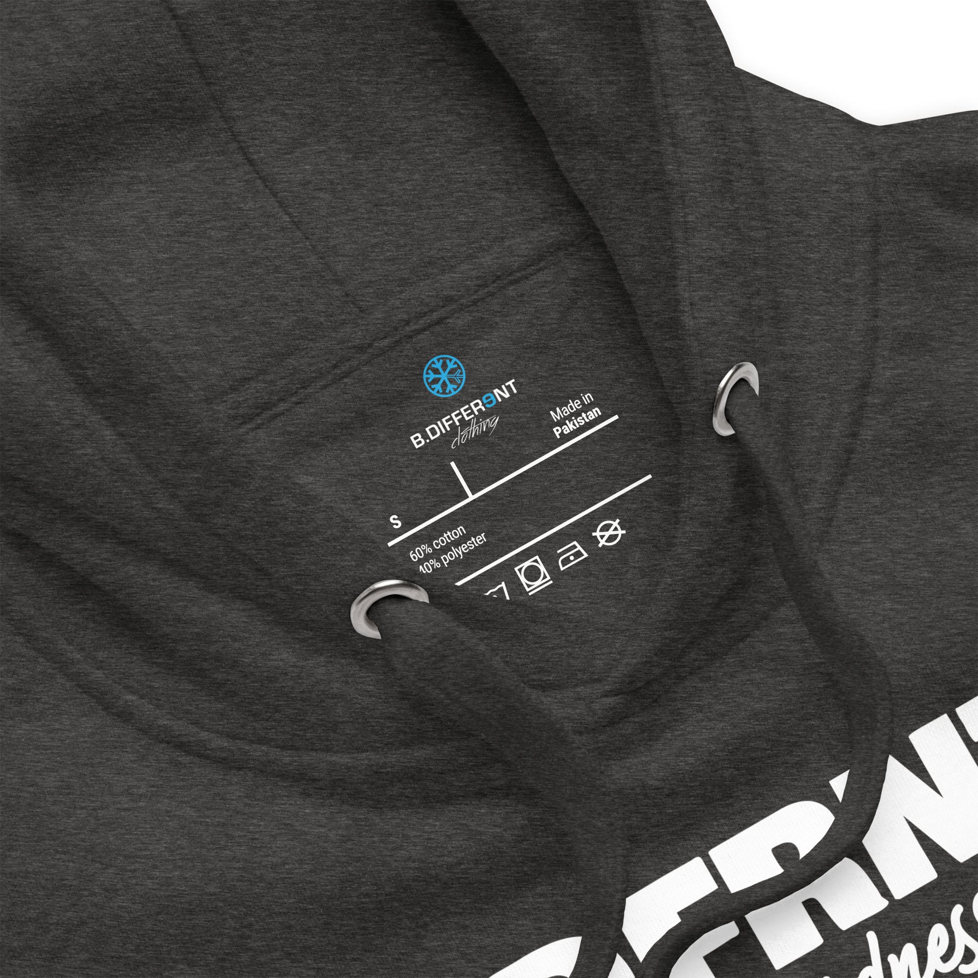 Darkgray-Black Sheep Hoodie from B.Different Clothing, collar, graffiti-inspired streetwear