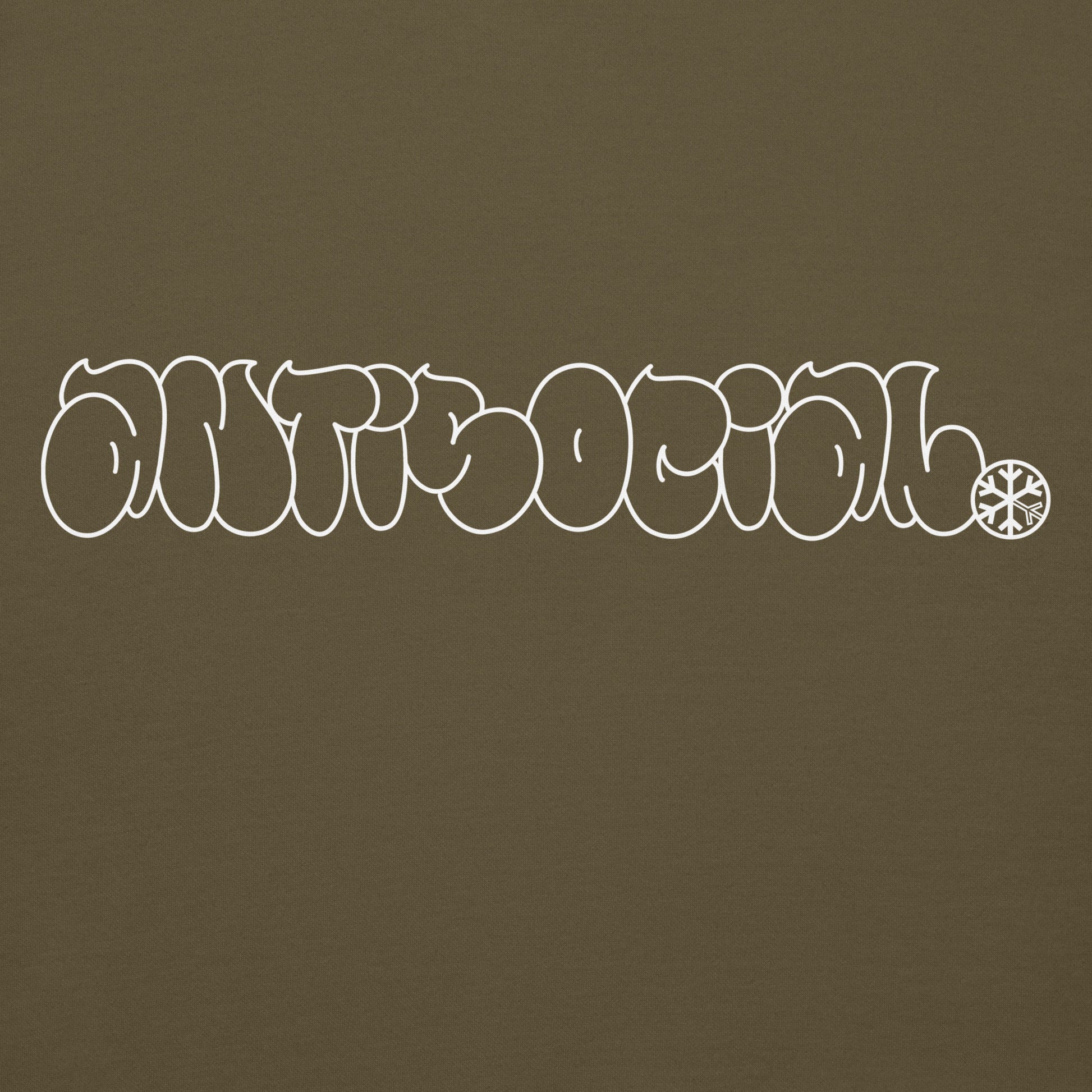 Green-Antisocial Graffiti Hollow Hoodie from B.Different Clothing, graphic, graffiti-inspired streetwear