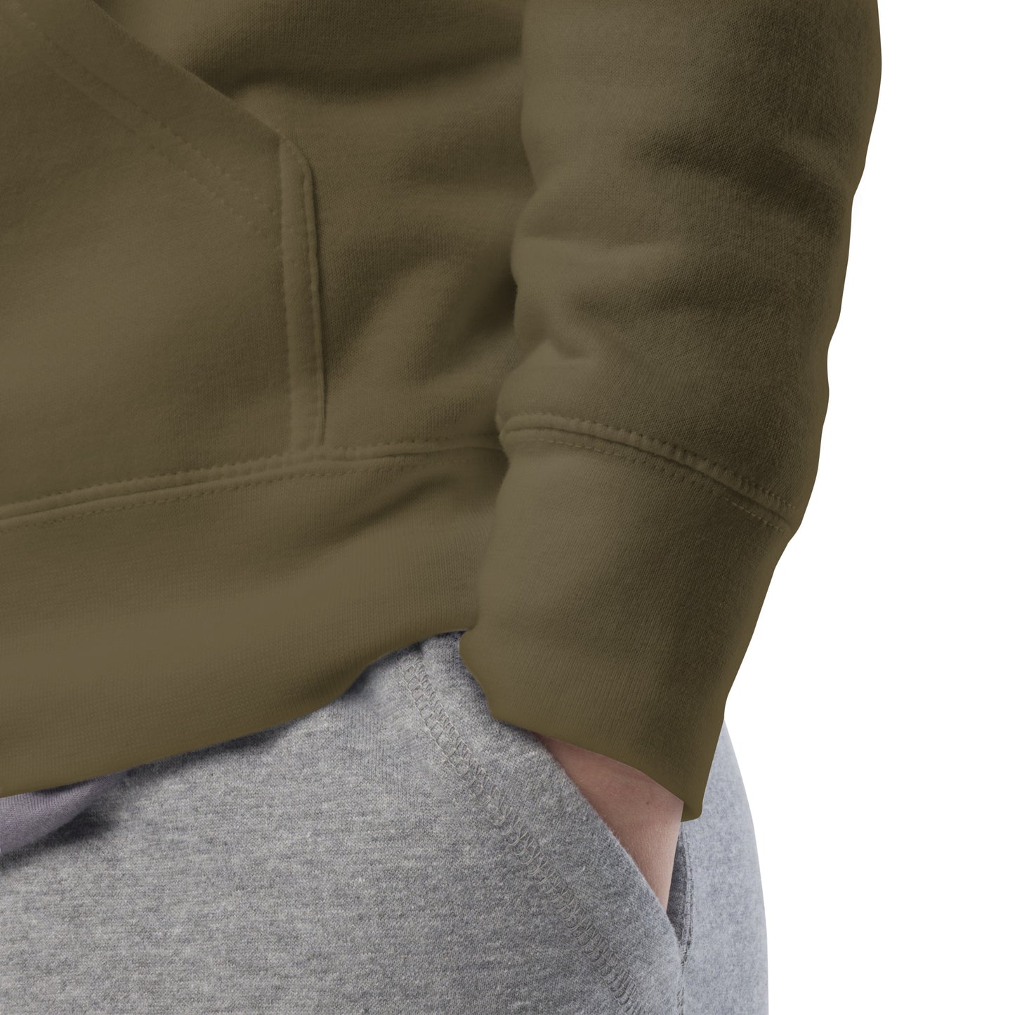 Green-Black Sheep Hoodie from B.Different Clothing, detail, graffiti-inspired streetwear
