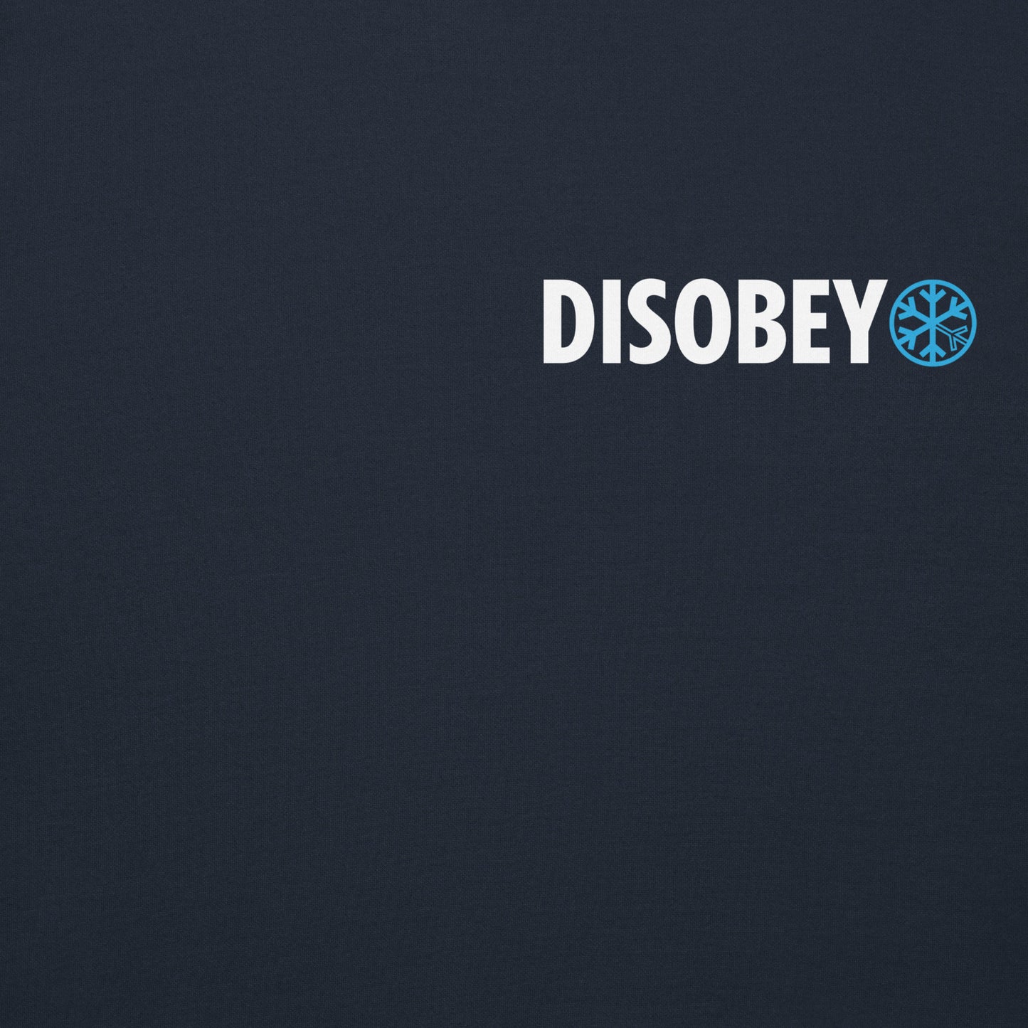 Navy-Pixel Disobey Hoodie from B.Different Clothing, front graphic, graffiti-inspired streetwear, oversized heavyweight