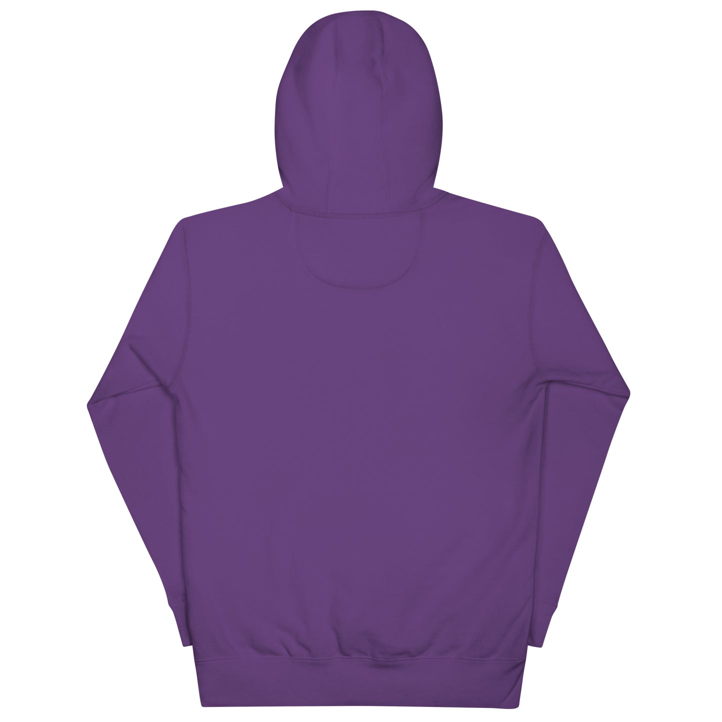 Purple-Outsider Tattoo Hoodie from B.Different Clothing, back view, graffiti-inspired streetwear
