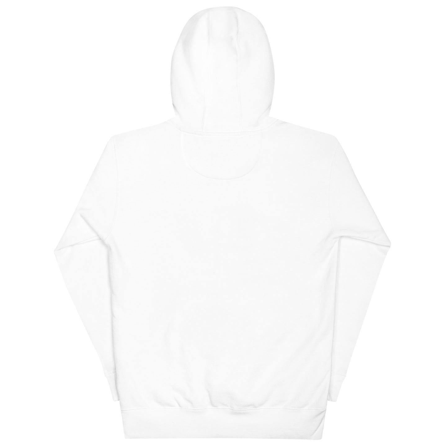 White-Groupthink Graffiti Hoodie from B.Different Clothing, back view, graffiti-inspired streetwear