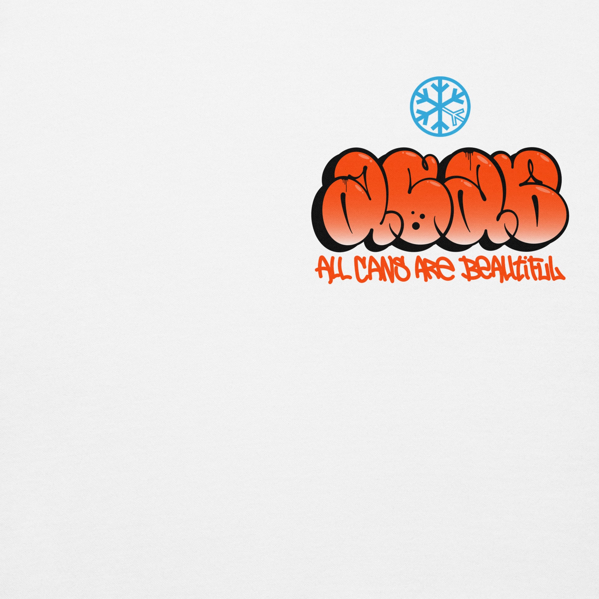 White-ACAB Girl Graffiti Hoodie from B.Different Clothing, front graphic, graffiti-inspired streetwear
