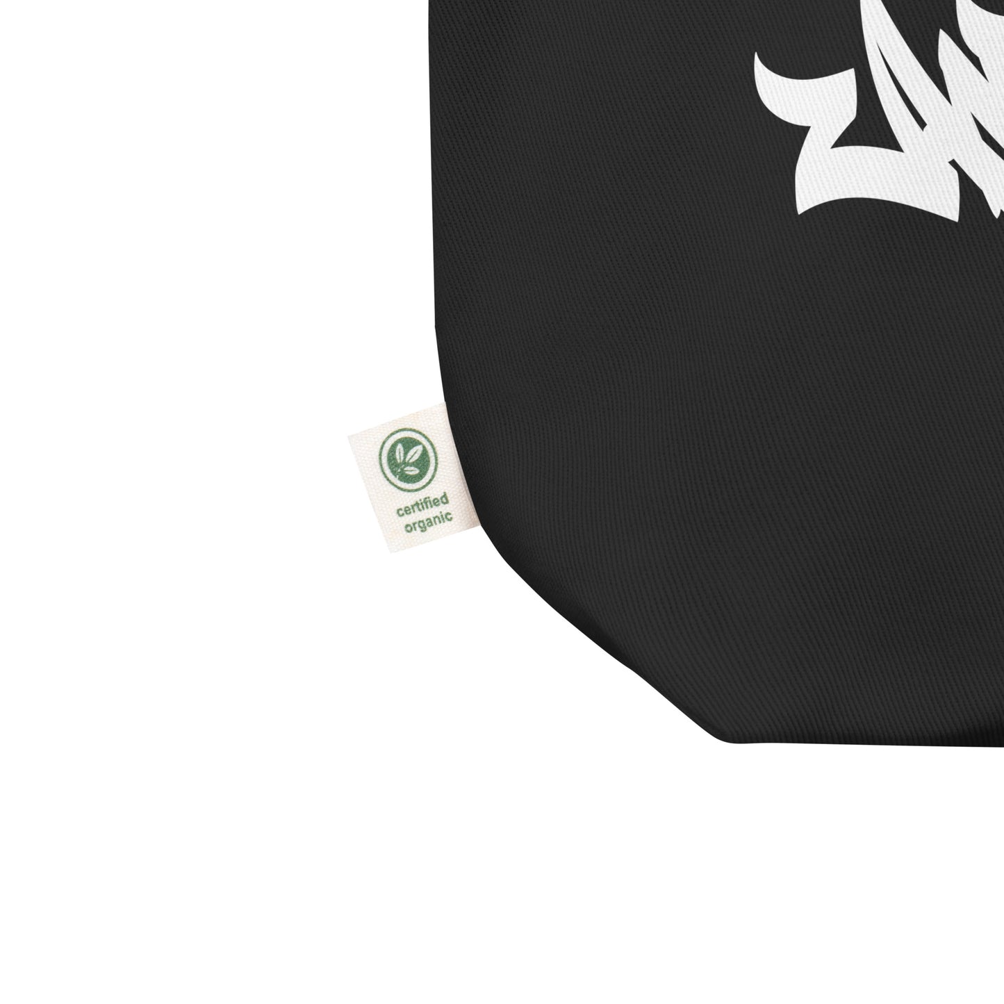 Antisocial Graffiti Tag Tote Bag black from B.Different Clothing, detail, graffiti-inspired streetwear