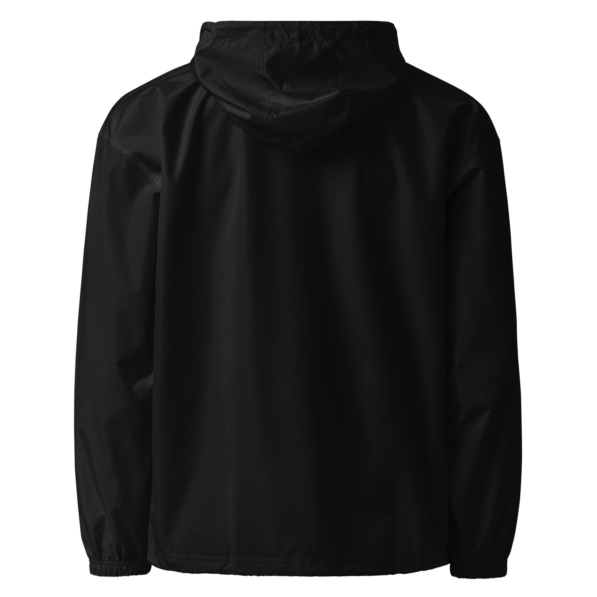 Black-Paint Dealer Graffiti Tag Windbreaker Jacket from B.Different Clothing, back view, graffiti-inspired streetwear