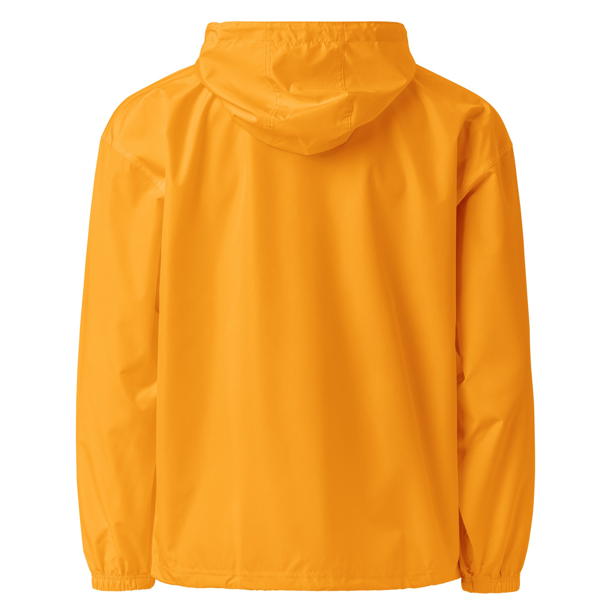 Yellow-Stay Fly Graffiti Tag Windbreaker Jacket from B.Different Clothing, back view, graffiti-inspired streetwear