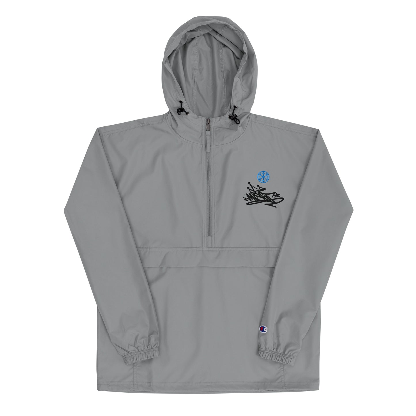 gray-misfit-graffiti-tag-windbreaker-jacket-front-by-b.different-clothing-graffiti-inspired-independent-streetwear-brand