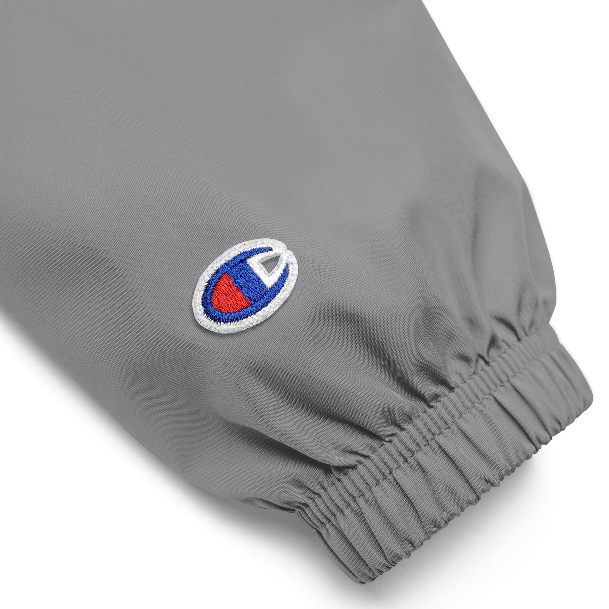 Gray-The League Windbreaker Jacket from B.Different Clothing, detail, graffiti-inspired streetwear