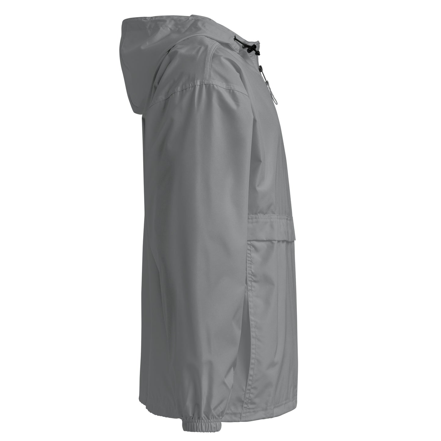 Gray-Get Down Graffiti Throw-up Windbreaker Jacket from B.Different Clothing, right view, graffiti-inspired streetwear