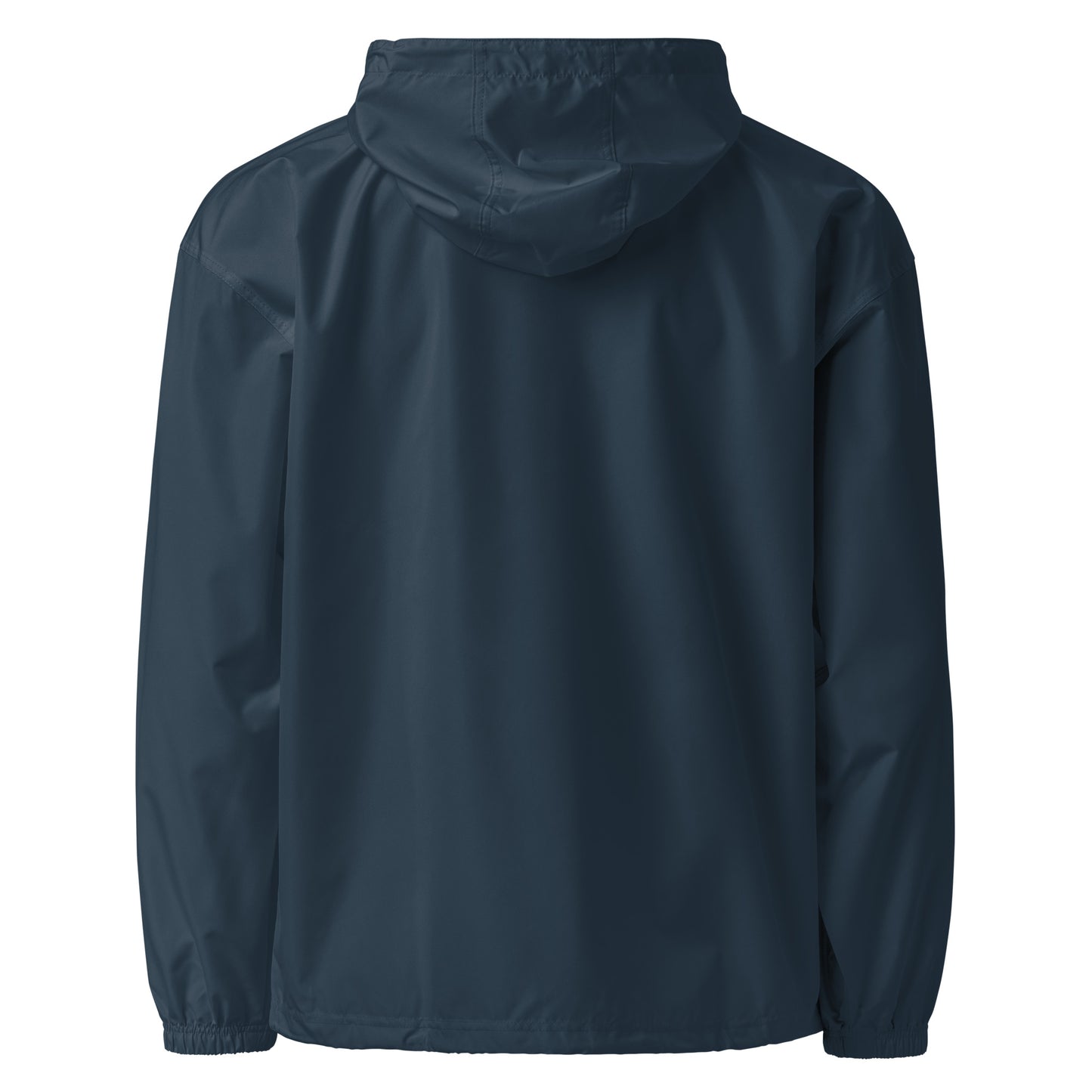 Navy-Get Down Graffiti Throw-up Windbreaker Jacket from B.Different Clothing, back view, graffiti-inspired streetwear