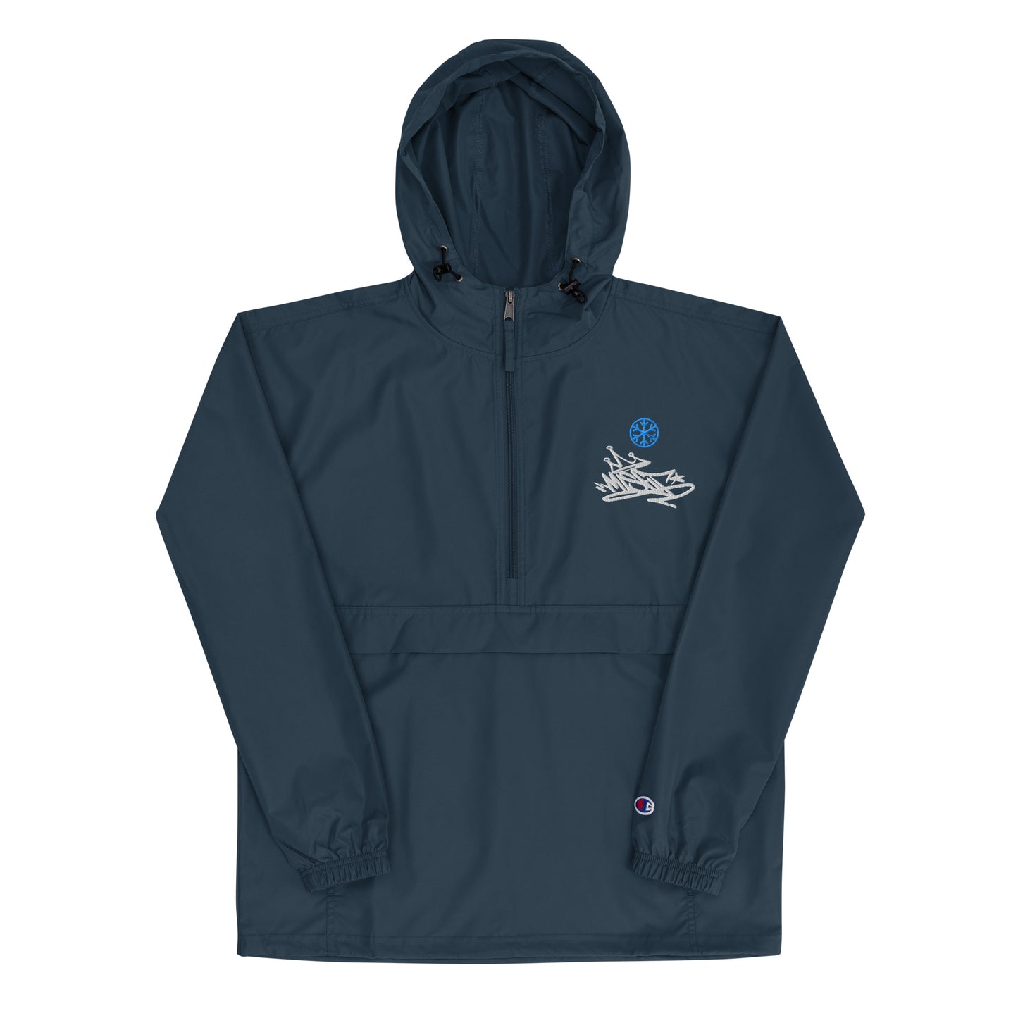 navy-misfit-graffiti-tag-windbreaker-jacket-front-by-b.different-clothing-graffiti-inspired-independent-streetwear-brand