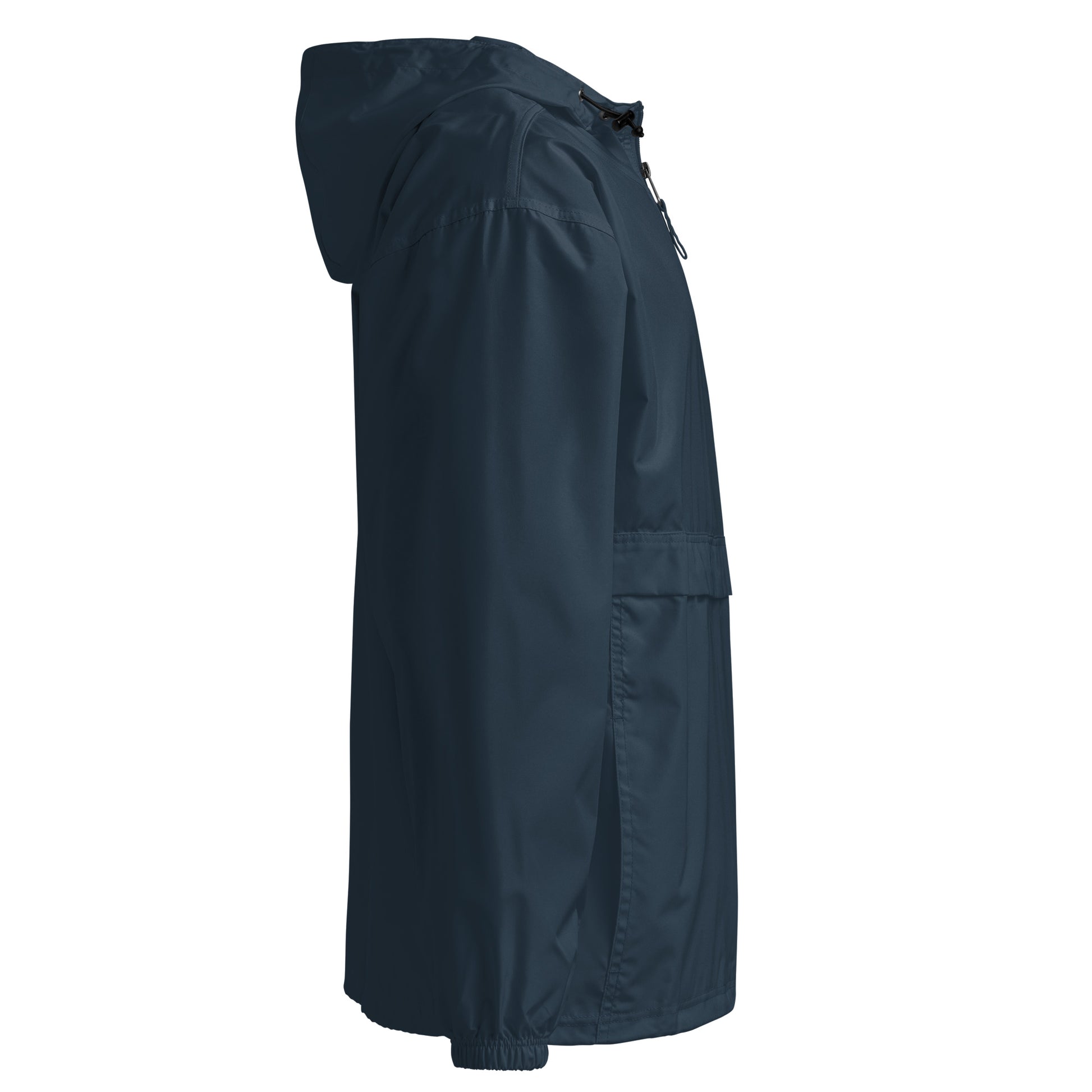Navy-Stay Weird Graffiti Tag Windbreaker Jacket from B.Different Clothing, right view, graffiti-inspired streetwear