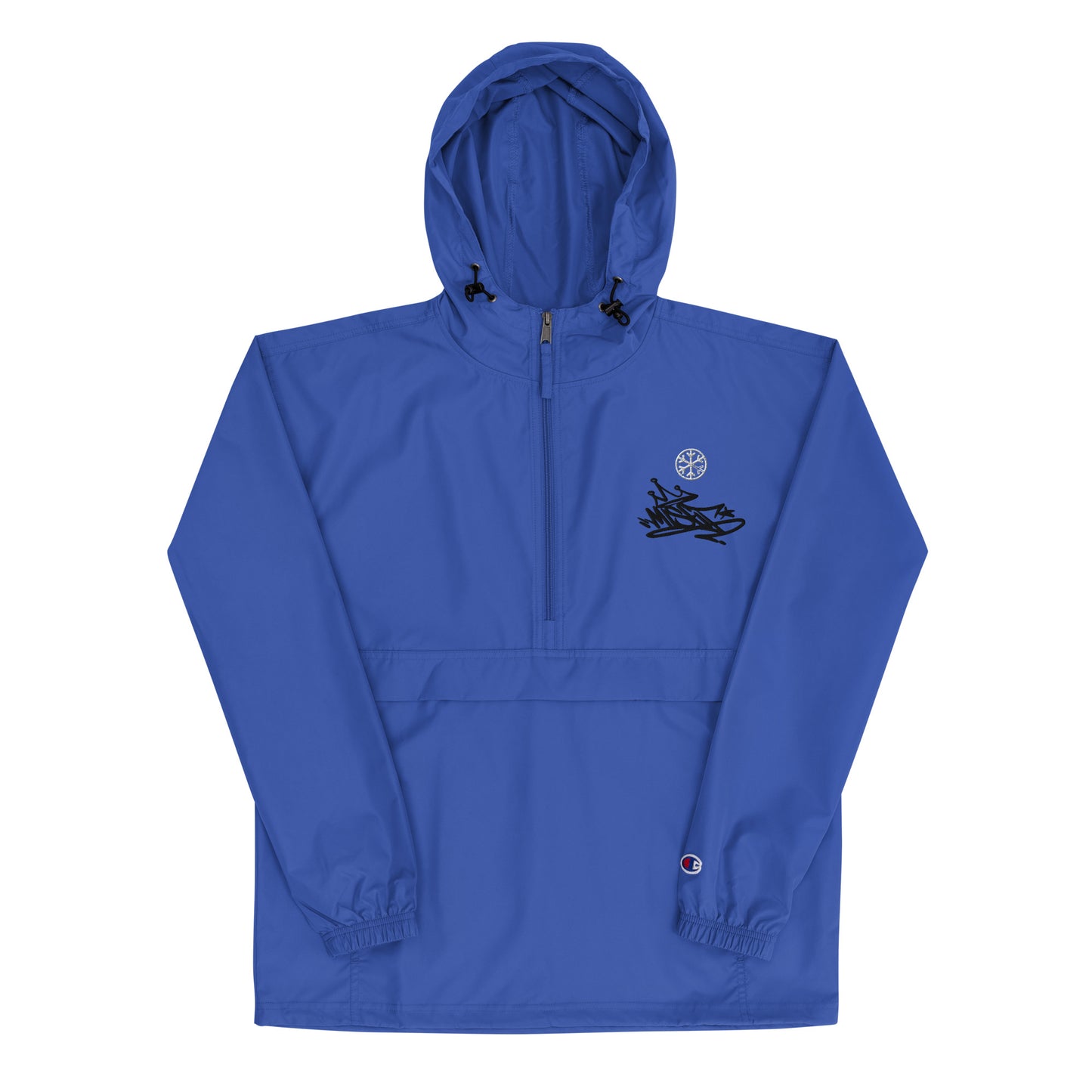 blue-misfit-graffiti-tag-windbreaker-jacket-front-by-b.different-clothing-graffiti-inspired-independent-streetwear-brand
