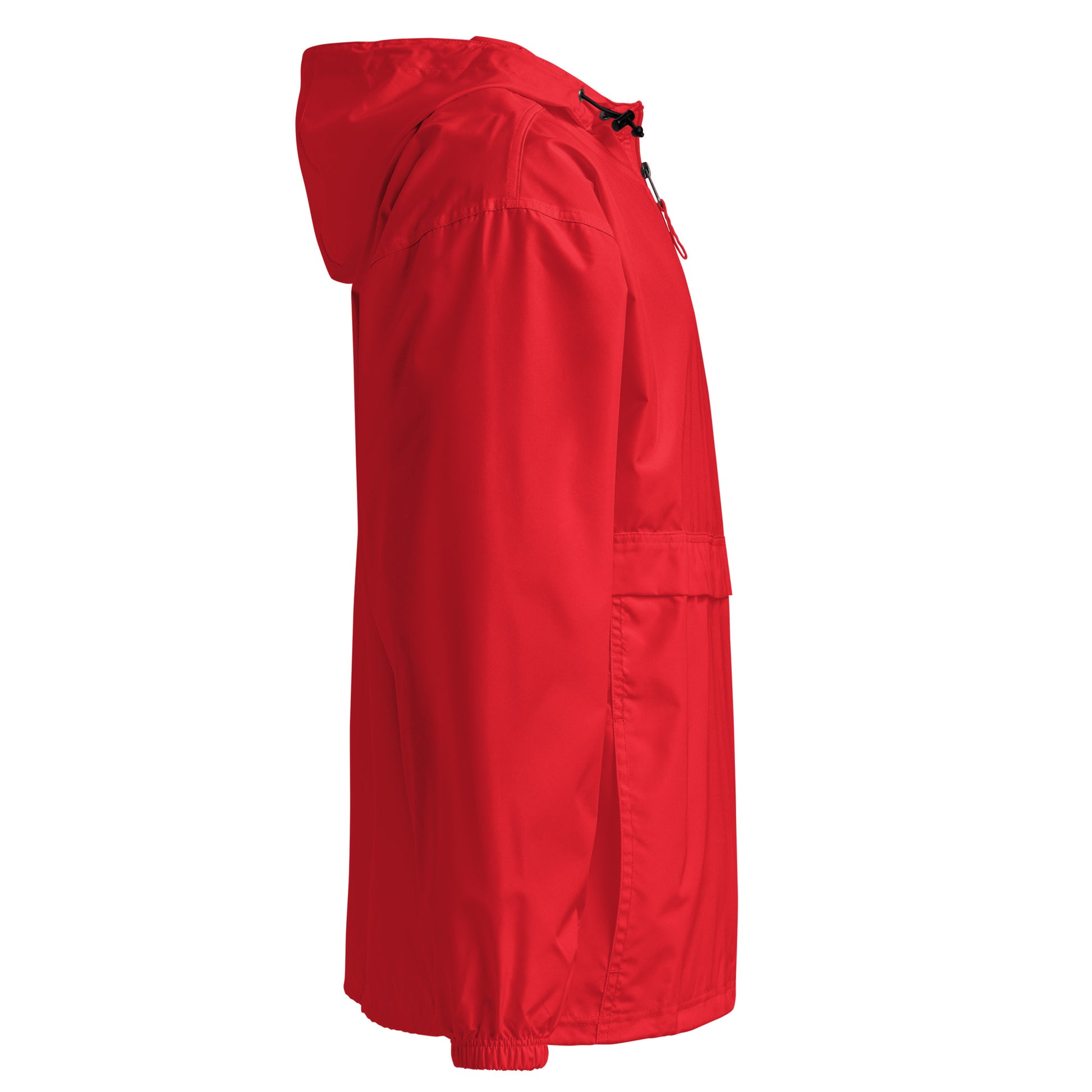Red-Outsider Graffiti Tag Windbreaker Jacket from B.Different Clothing, right view, graffiti-inspired streetwear