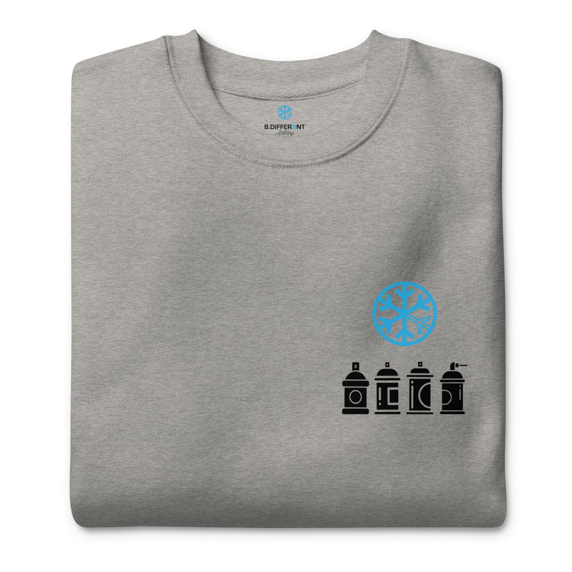 gray-get-down-graffiti-character-sweatshirt-folded-by-b.different-clothing-graffiti-inspired-independent-streetwear-brand