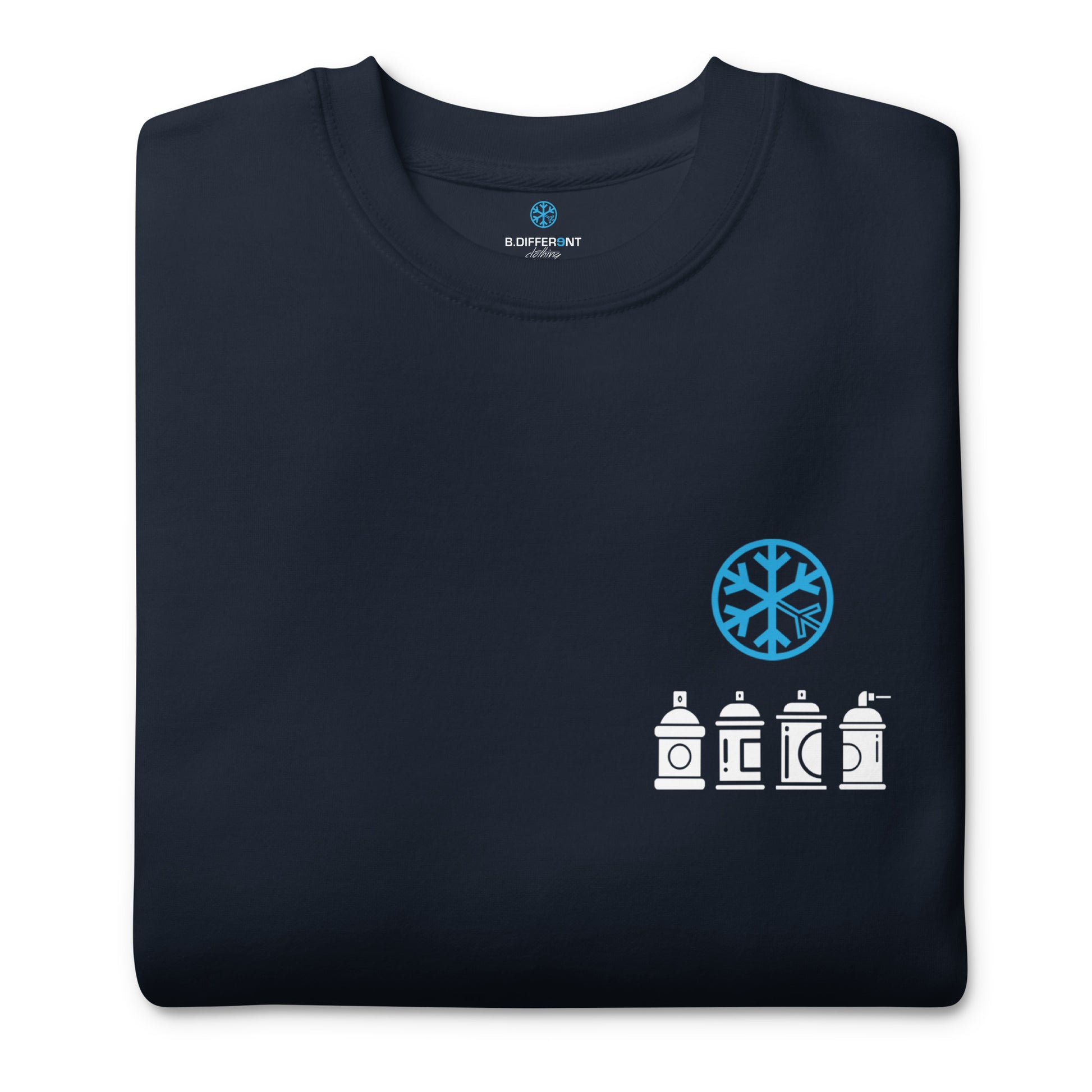 navy-get-down-graffiti-character-sweatshirt-folded-by-b.different-clothing-graffiti-inspired-independent-streetwear-brand