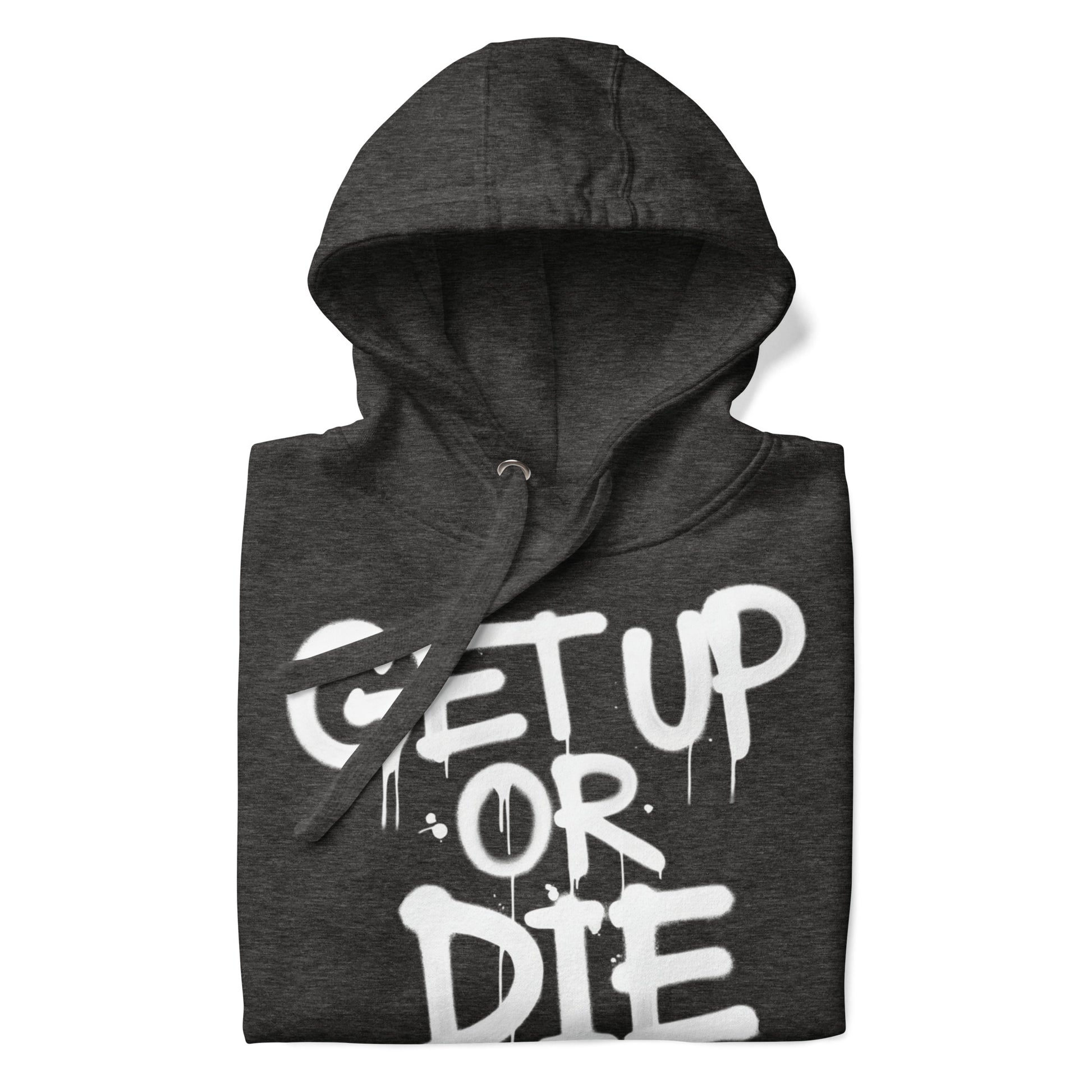 darkgray-get-up-or-die-graffiti-tag-hoodie-dark-folded-by-b.different-clothing-graffiti-inspired-independent-streetwear-brand