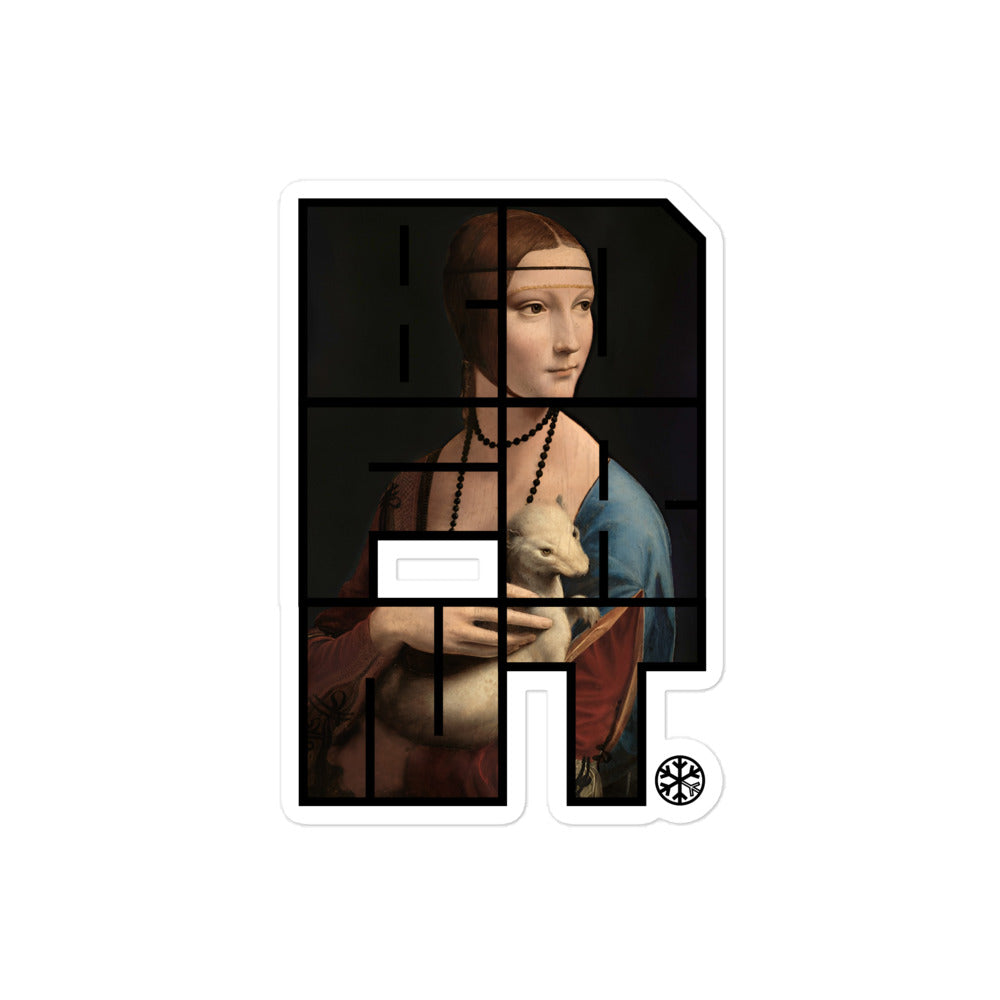sticker-bdfrnt-blockbuster-graffiti-piece-lady-with-ermine-by-b.different-clothing-graffiti-inspired-independent-streetwear-brand