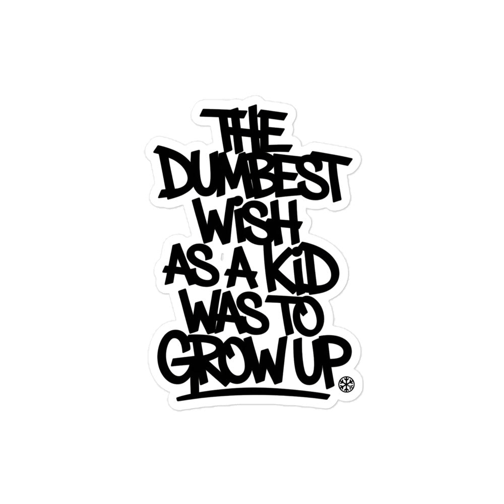 sticker-the-dumbest-wish-graffiti-tag-by-b.different-clothing-graffiti-inspired-independent-streetwear-brand
