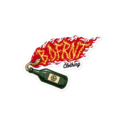 Molotov Graffiti Sticker from B.Different Clothing, graffiti-inspired streetwear
