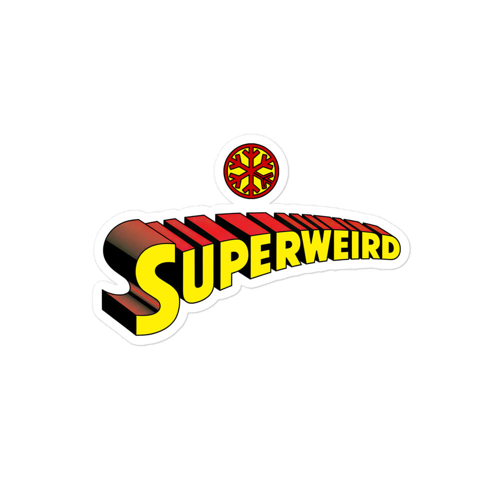 Superweird Sticker from B.Different Clothing, graffiti-inspired streetwear