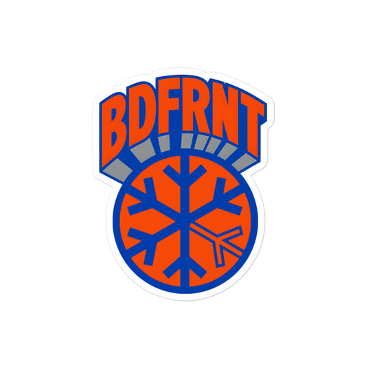 BDFRNT Logo 1989 Sticker from B.Different Clothing, graffiti-inspired streetwear