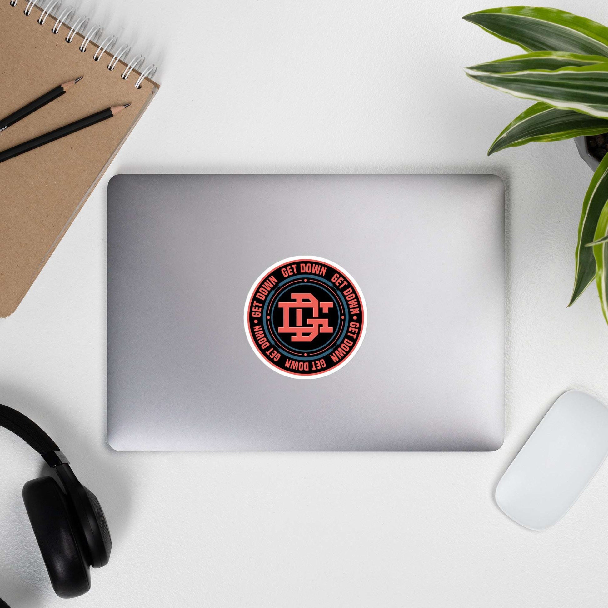 sticker-get-down-logo-by-b.different-clothing-graffiti-inspired-independent-streetwear-brand