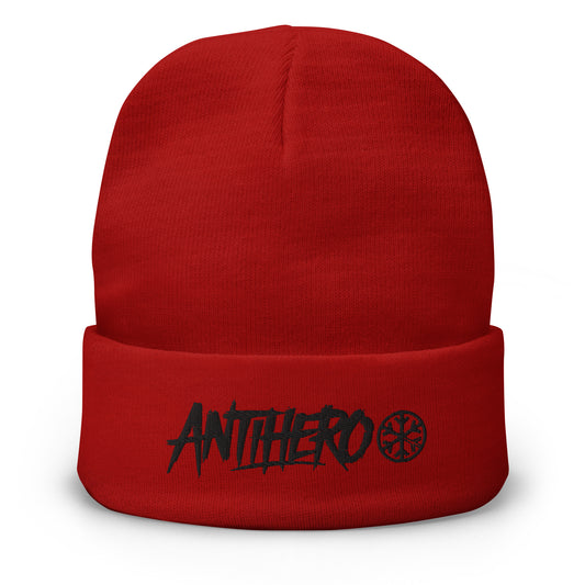 Red-Antihero Graffiti Tag Sweatshirt from B.Different Clothing, front view, graffiti-inspired streetwear