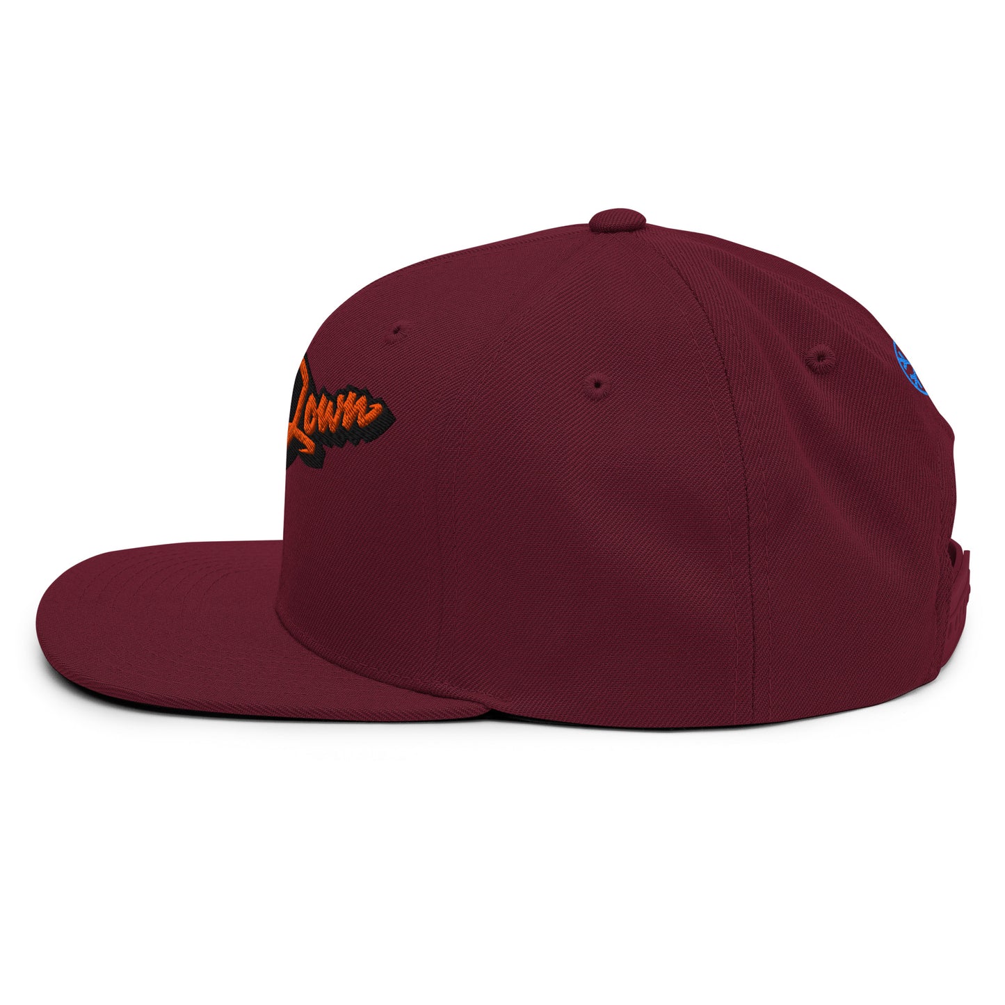 maroon-get-down-graffiti-lettering-snapback-hat-back-by-b.different-clothing-graffiti-inspired-independent-streetwear-brand