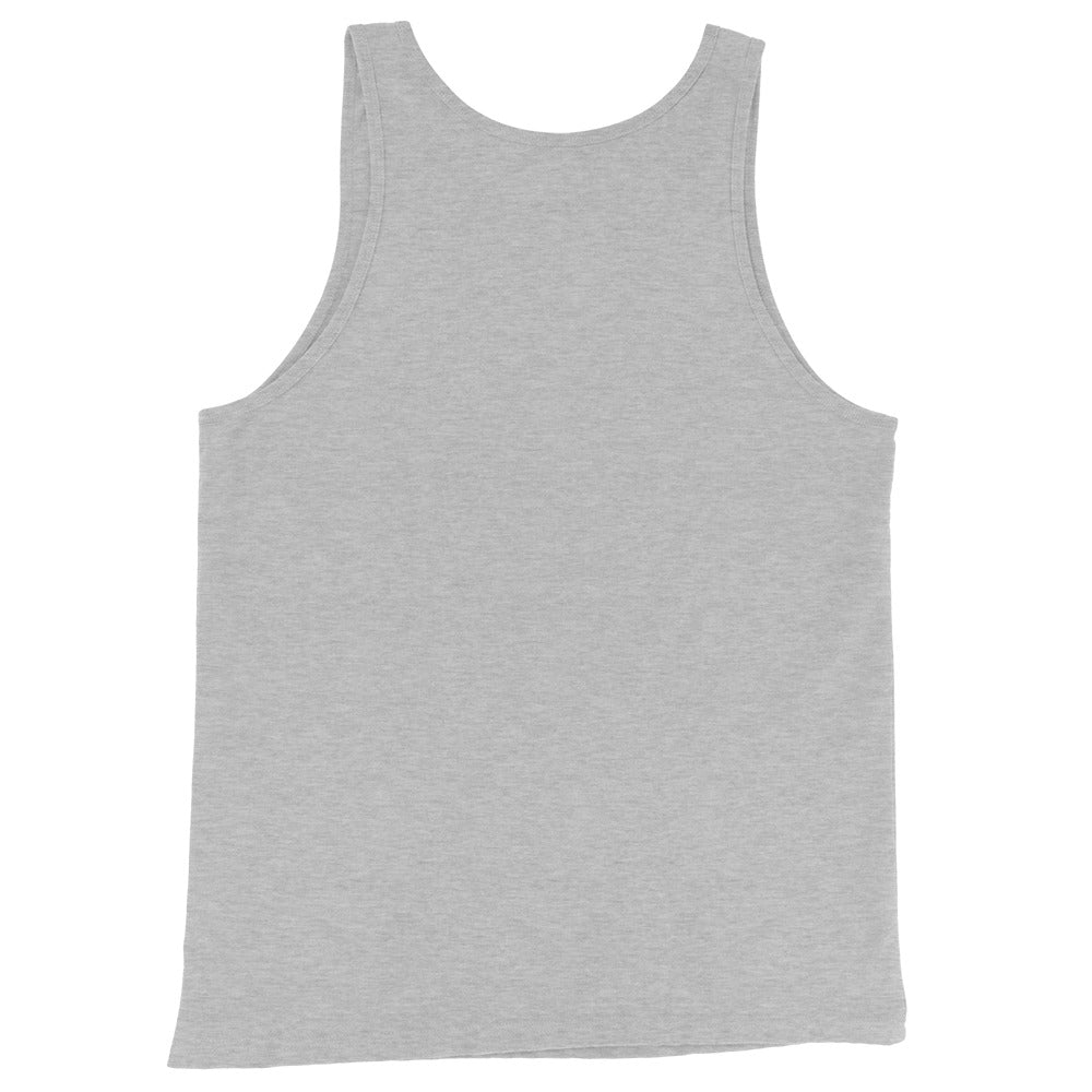 Gray-Spray Can Sketch Graffiti Tank Top from B.Different Clothing, back view, graffiti-inspired streetwear