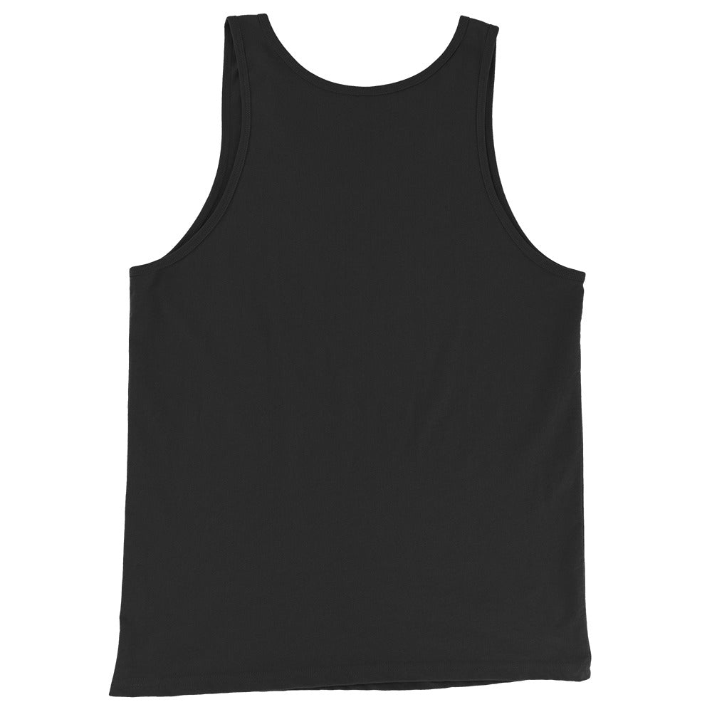 Black-Stay Weird Pills Tank Top from B.Different Clothing, back view, graffiti-inspired streetwear