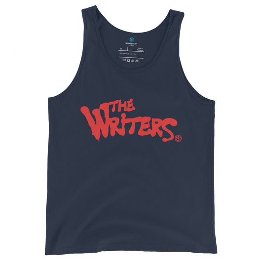 navy-the-writers-graffiti-lettering-tank-top-front-by-b.different-clothing-graffiti-inspired-independent-streetwear-brand