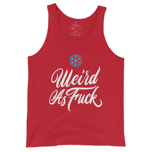 red-weird-as-fuck-tank-top-front-by-b.different-clothing-graffiti-inspired-independent-streetwear-brand