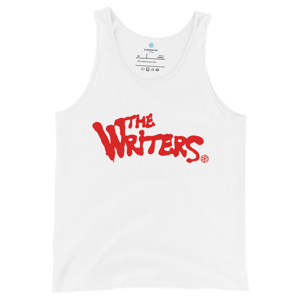 white-the-writers-graffiti-lettering-tank-top-front-by-b.different-clothing-graffiti-inspired-independent-streetwear-brand