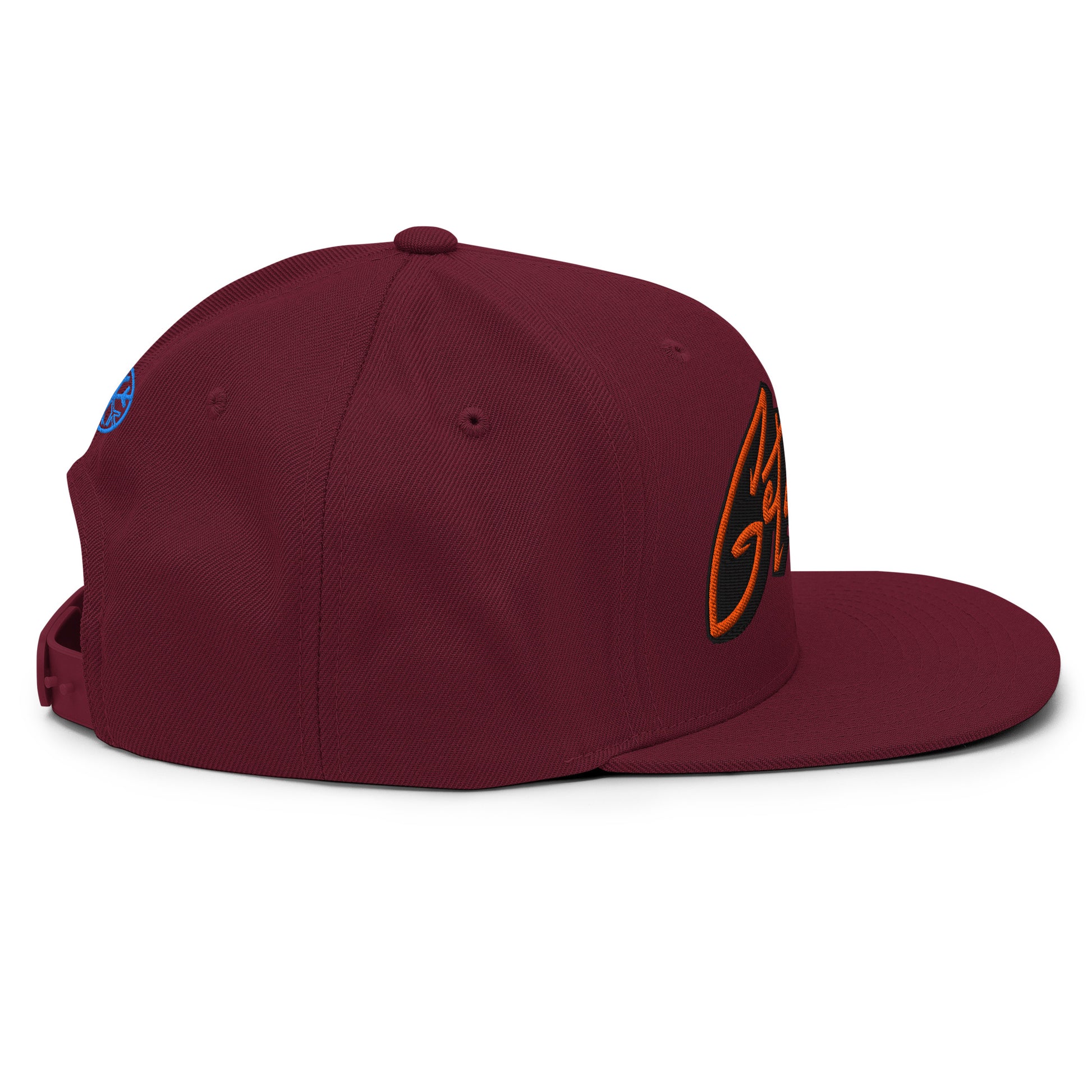 maroon-get-down-graffiti-lettering-snapback-hat-back-by-b.different-clothing-graffiti-inspired-independent-streetwear-brand